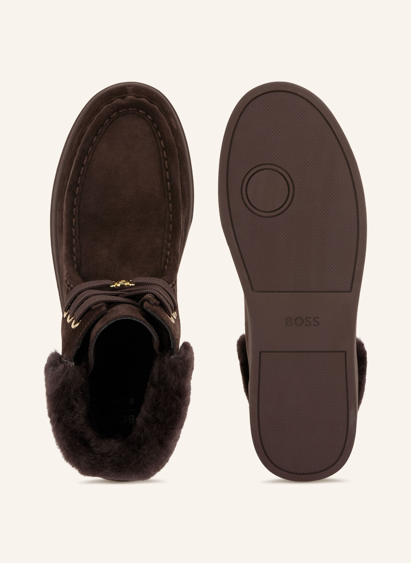 BOSS Schnürboots KIERAN HITO: DUNKELBRAUN