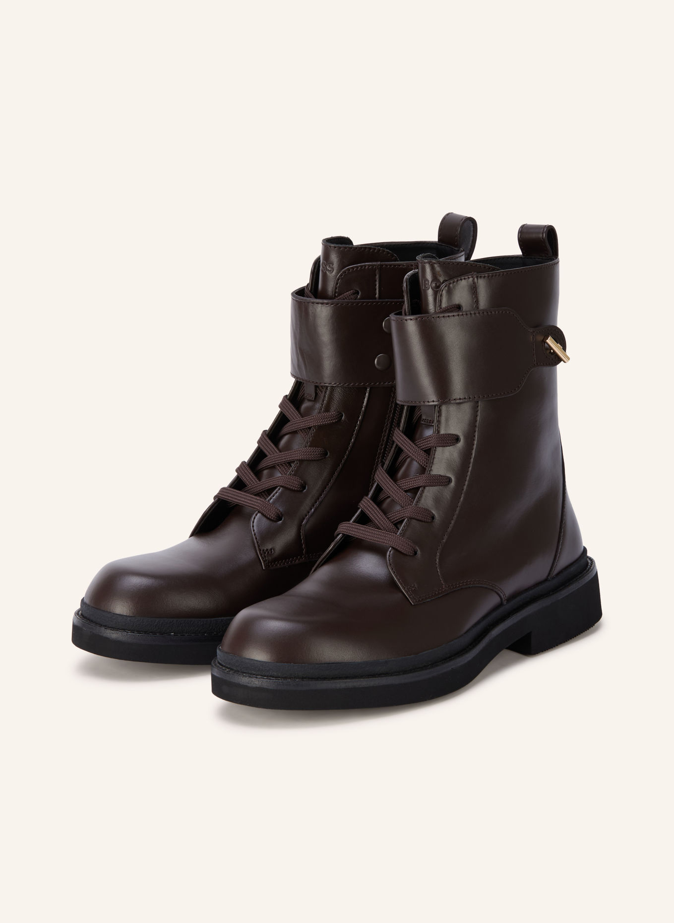 BOSS Schnürboots ELERI: DUNKELBRAUN