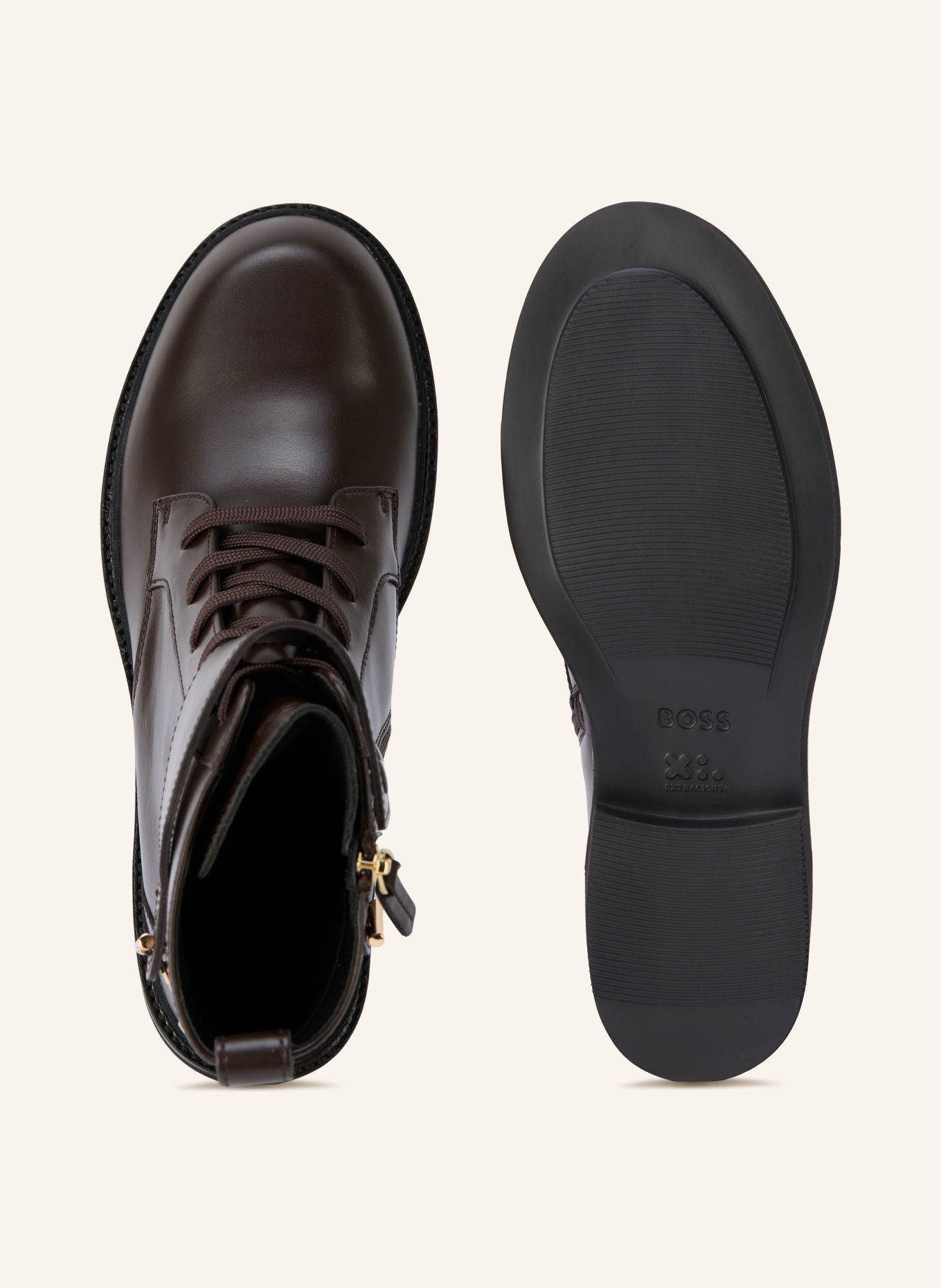 BOSS Schnürboots ELERI: DUNKELBRAUN
