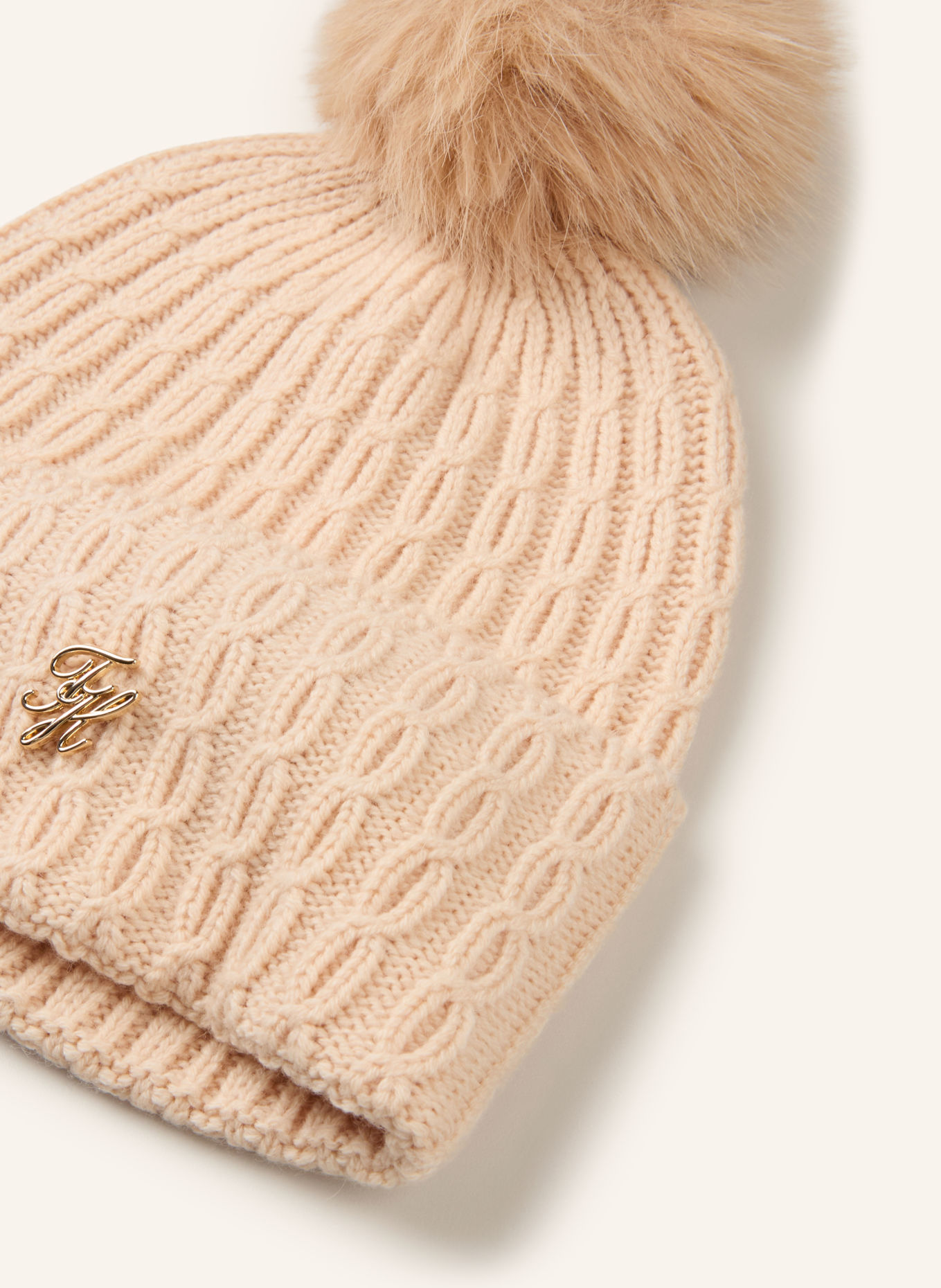 TOMMY HILFIGER Mütze: BEIGE