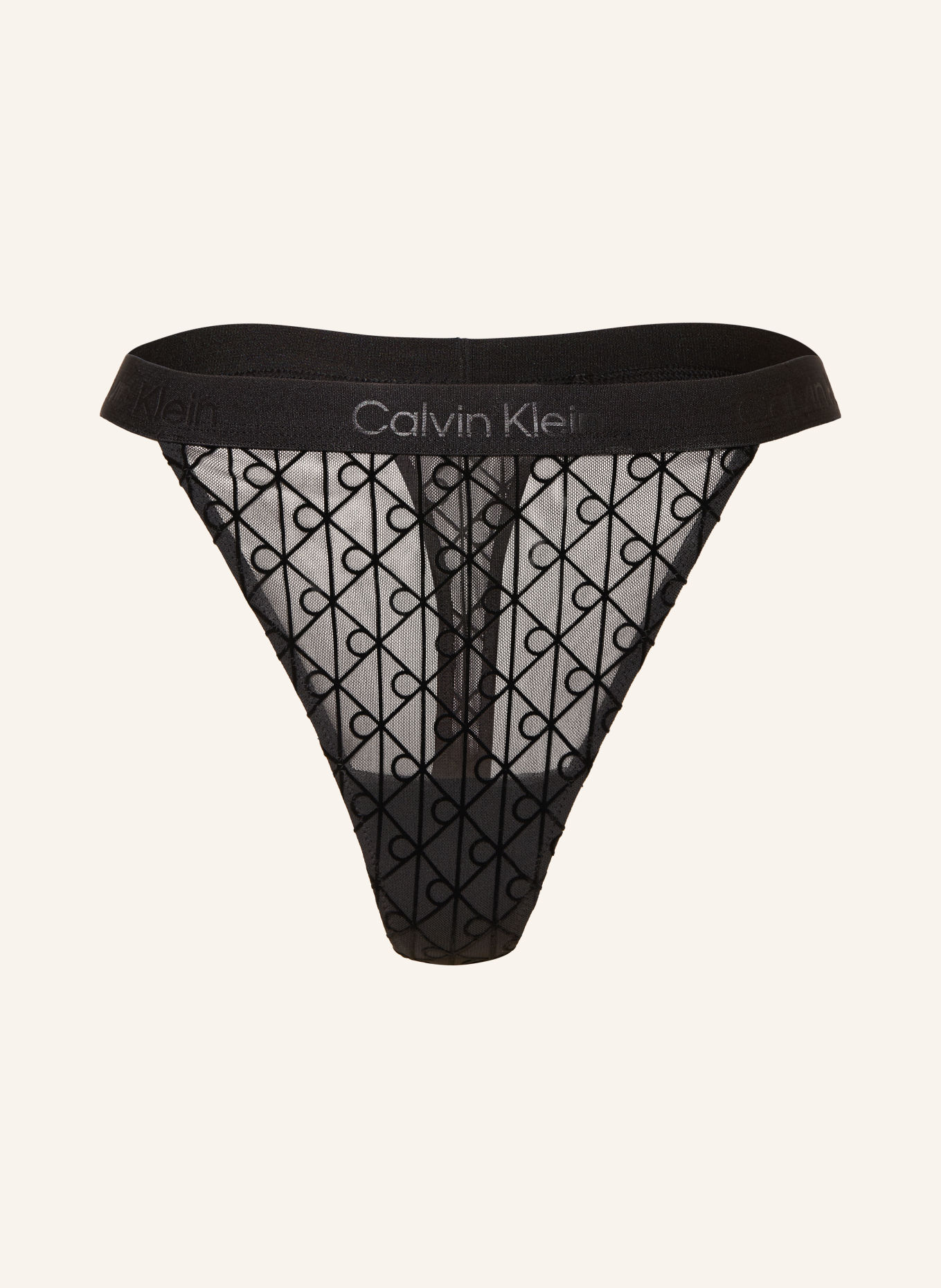 Calvin Klein String: SCHWARZ