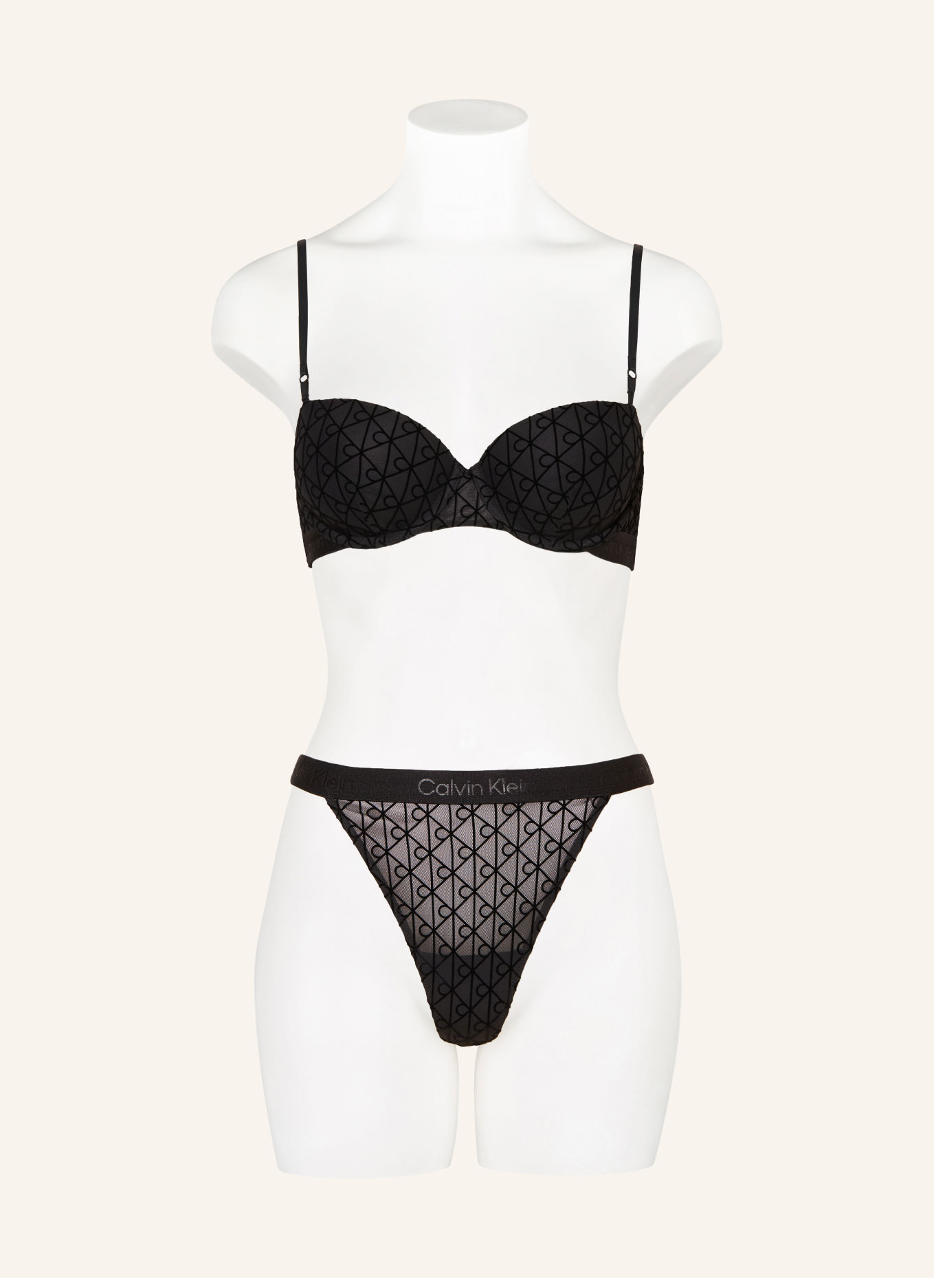 Calvin Klein String: SCHWARZ