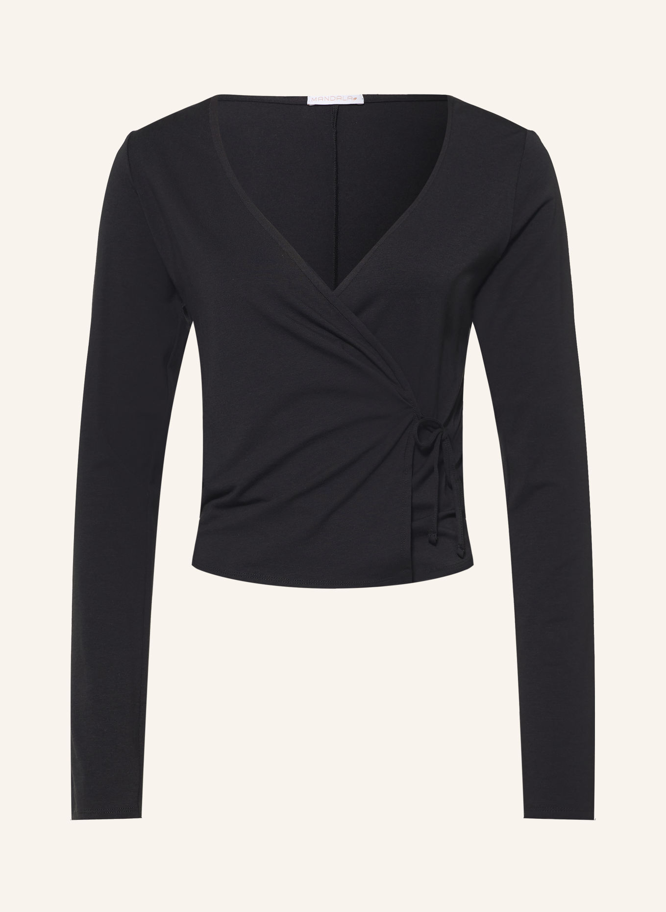 MANDALA Veste croisée en jersey: NOIR