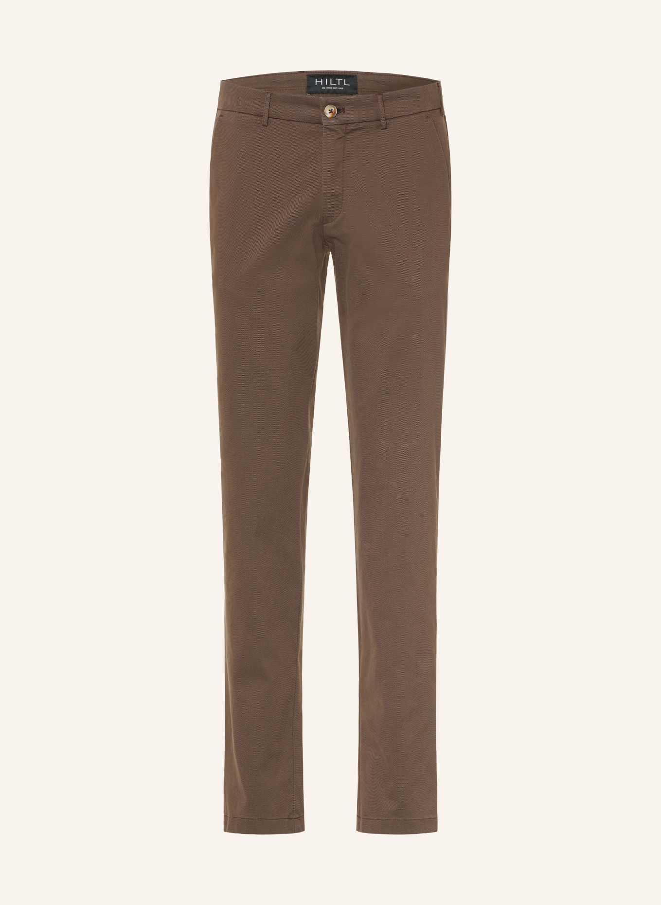 HILTL Chinos TAURA Extra Slim Fit: MÖRKBRUN