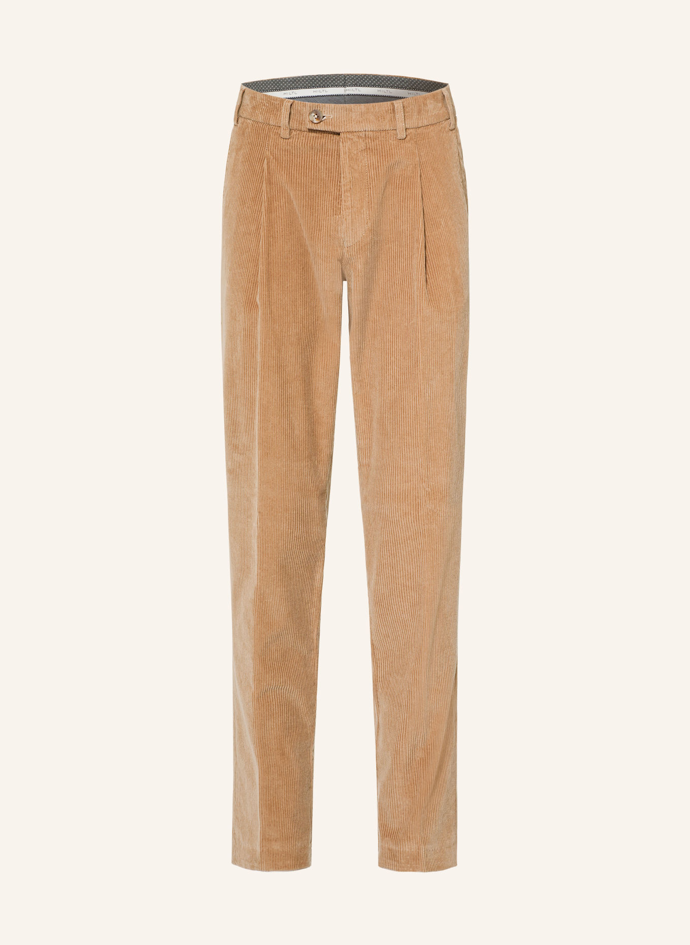 HILTL Pantaloni din velur PRIMO, croială regular: BEJ