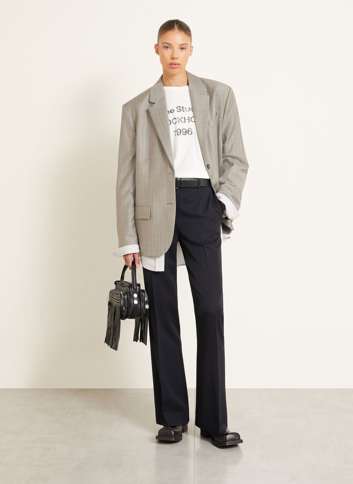 Acne Studios Marlene-broek: DONKERBLAUW