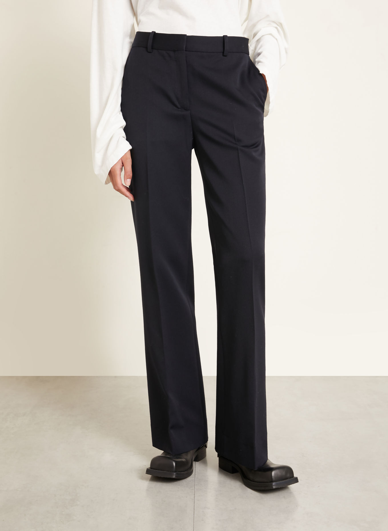 Acne Studios Marlene-broek: DONKERBLAUW