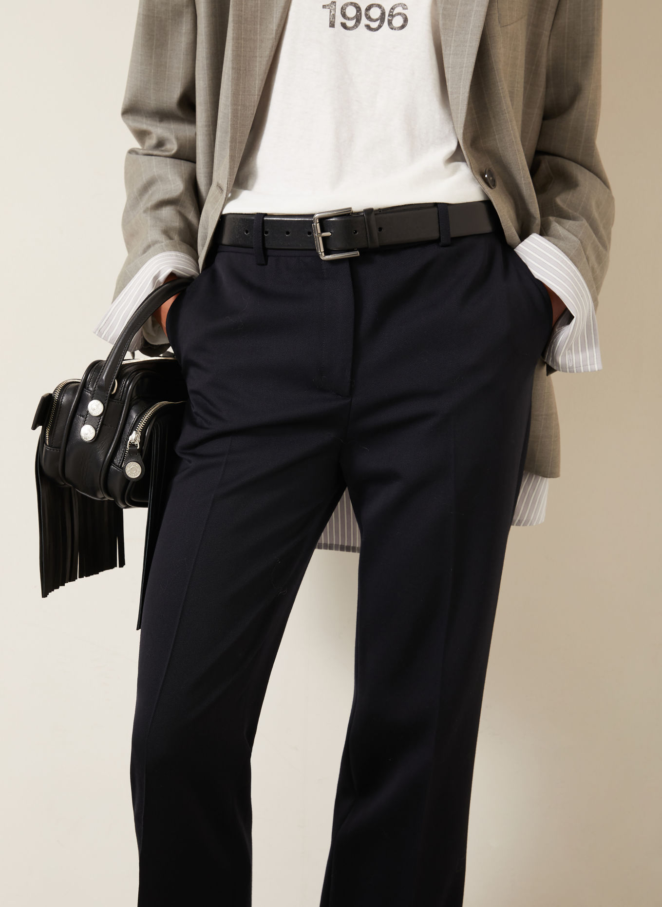 Acne Studios Marlene-broek: DONKERBLAUW