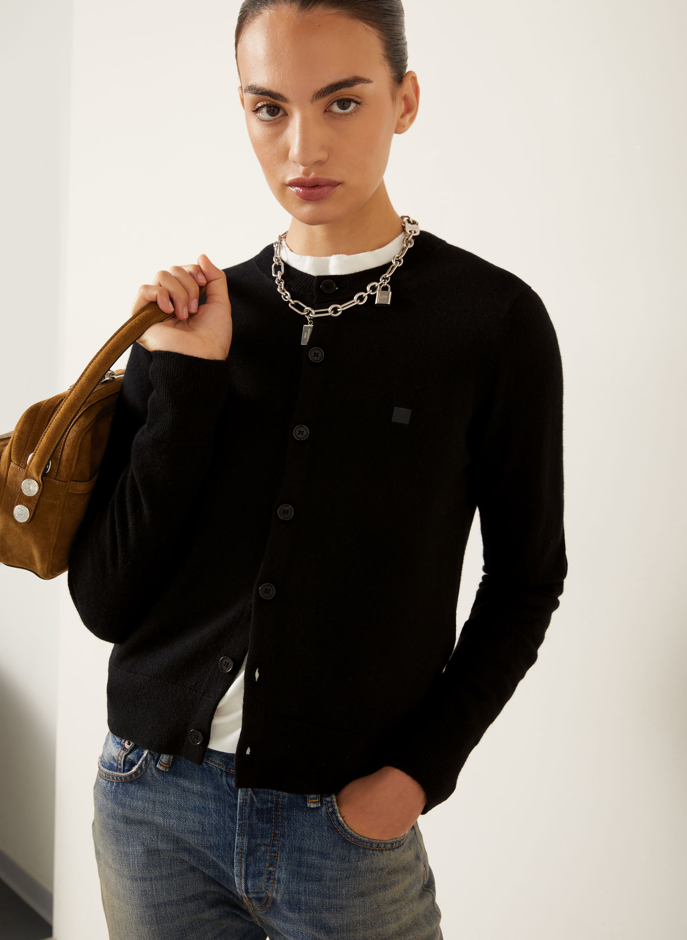 Acne Studios Cardigan: BLACK