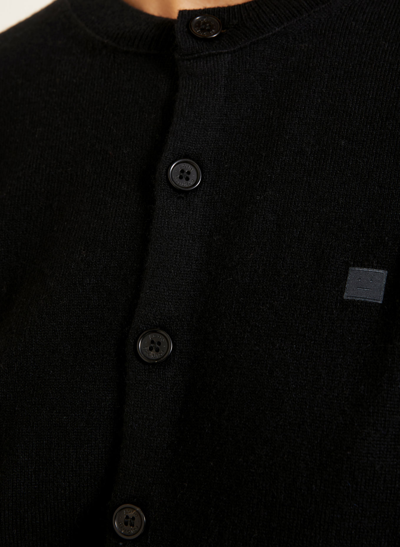 Acne Studios Cardigan: BLACK