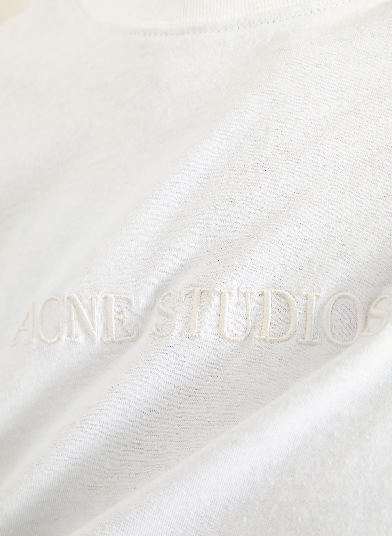 Acne Studios Omkeerbaar T-shirt: DONKERGRIJS / WIT