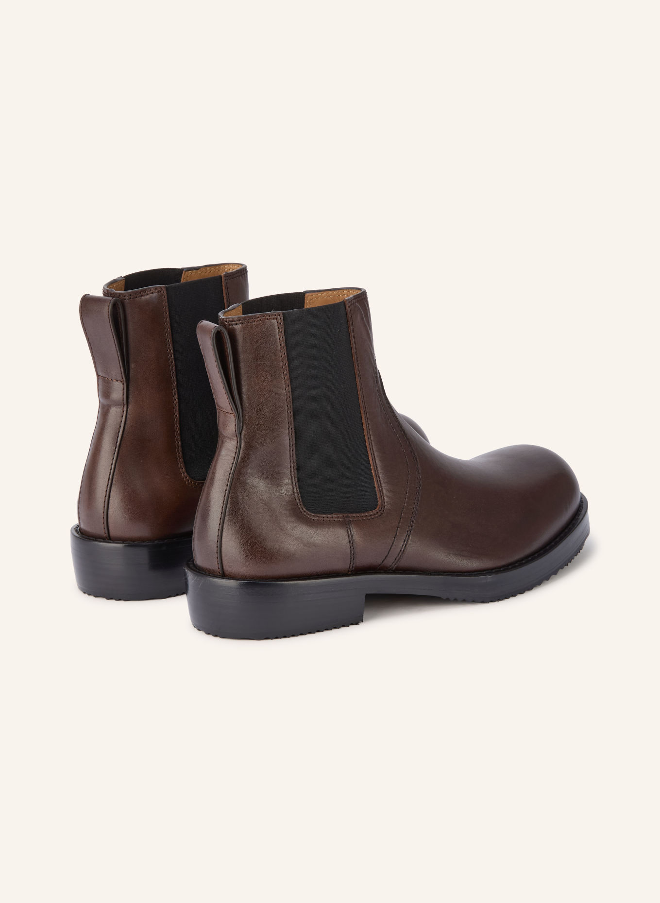 DRIES VAN NOTEN Chelsea-Boots: DUNKELBRAUN / SCHWARZ