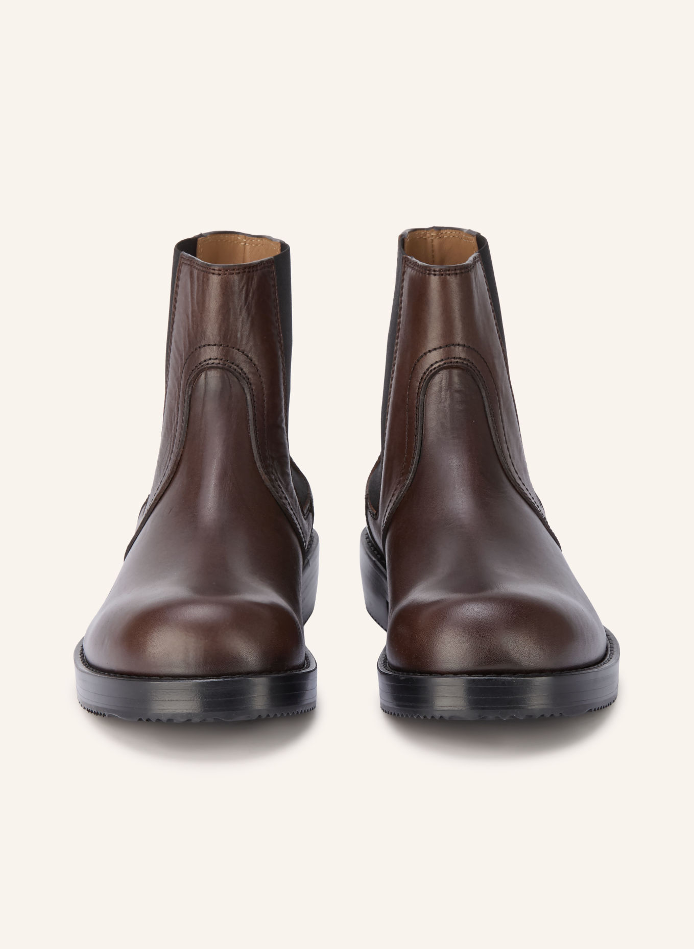 DRIES VAN NOTEN Chelsea-Boots: DUNKELBRAUN / SCHWARZ