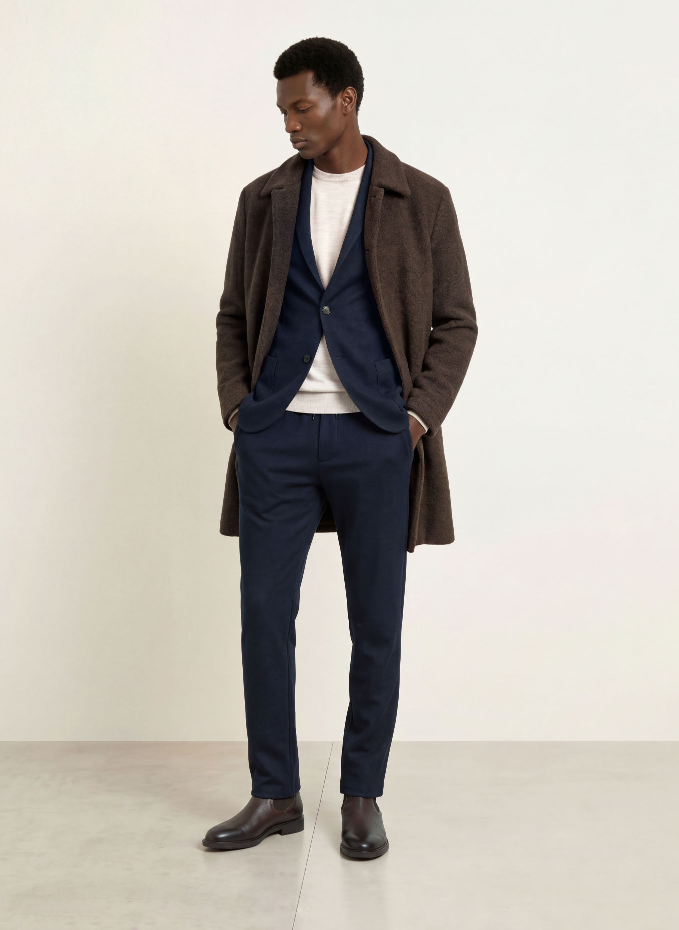 HARRIS WHARF LONDON Pantaloni de costum Extra Slim Fit din jersey: VA02 navy blue