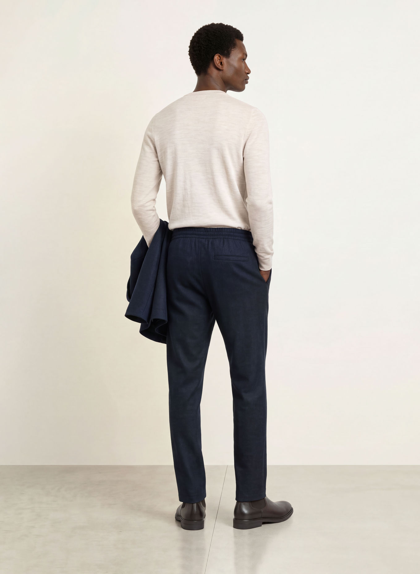 HARRIS WHARF LONDON Pantaloni de costum Extra Slim Fit din jersey: VA02 navy blue