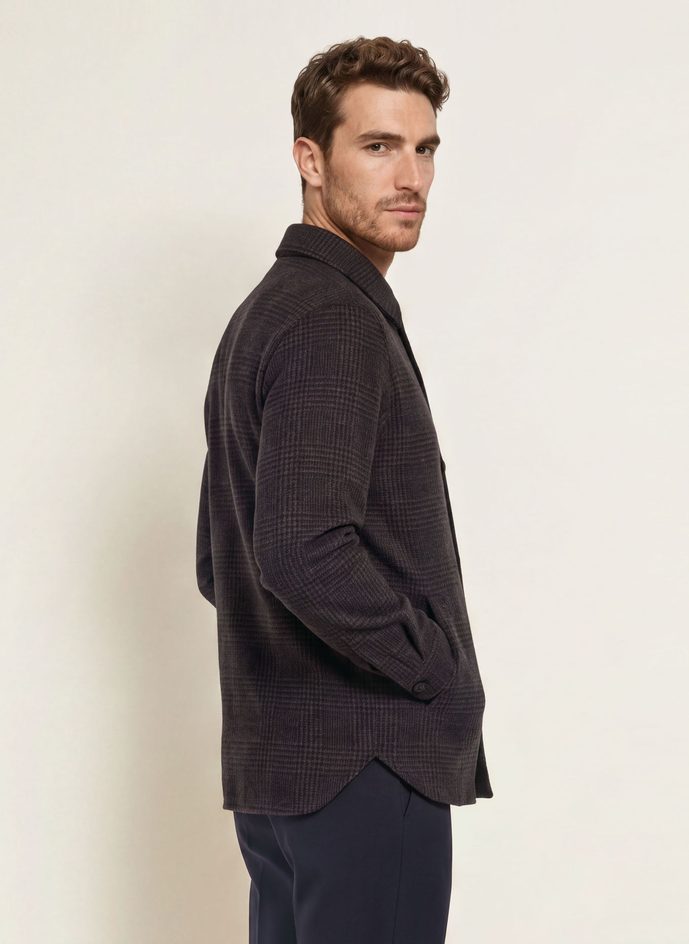 HARRIS WHARF LONDON Overjacket: BRUIN / DONKERBLAUW