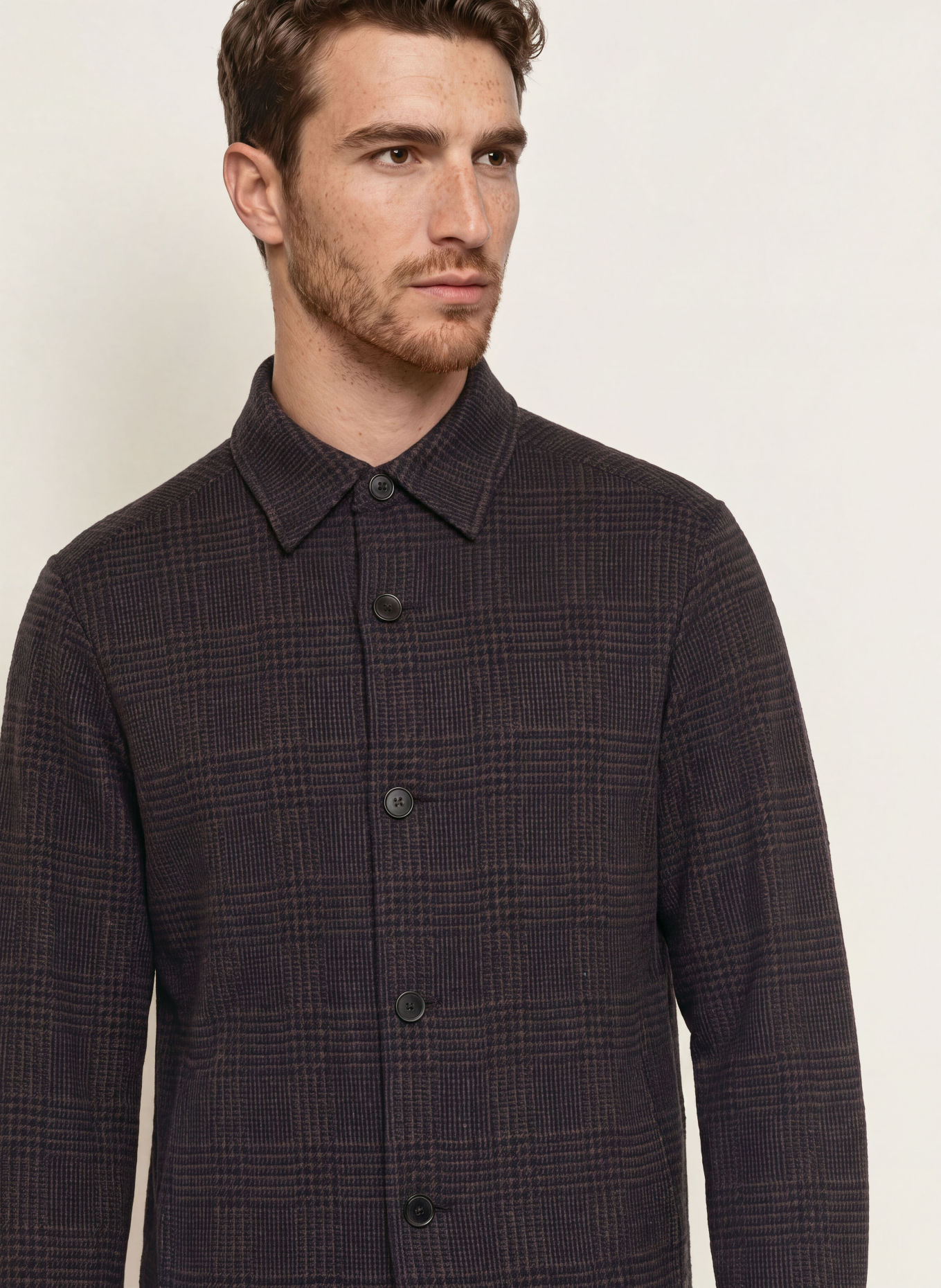 HARRIS WHARF LONDON Overjacket: BRUIN / DONKERBLAUW