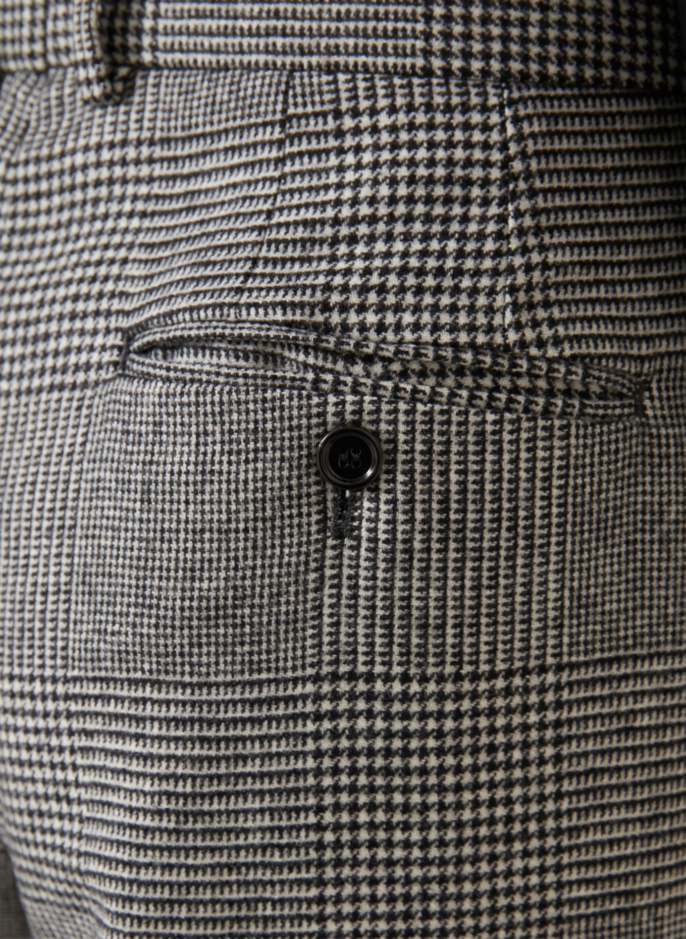 DOLCE & GABBANA Pantalon palazzo en flanelle: GRIS FONCÉ / CRÈME
