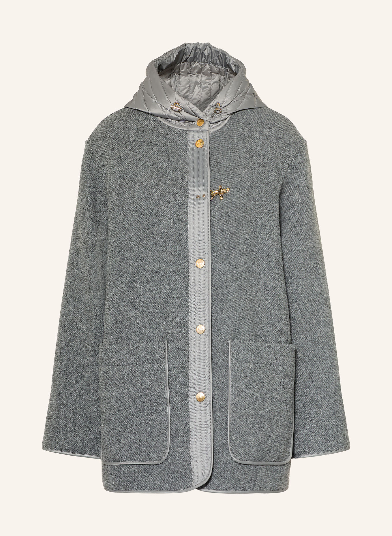 Fay Jacke im Materialmix: GRAU