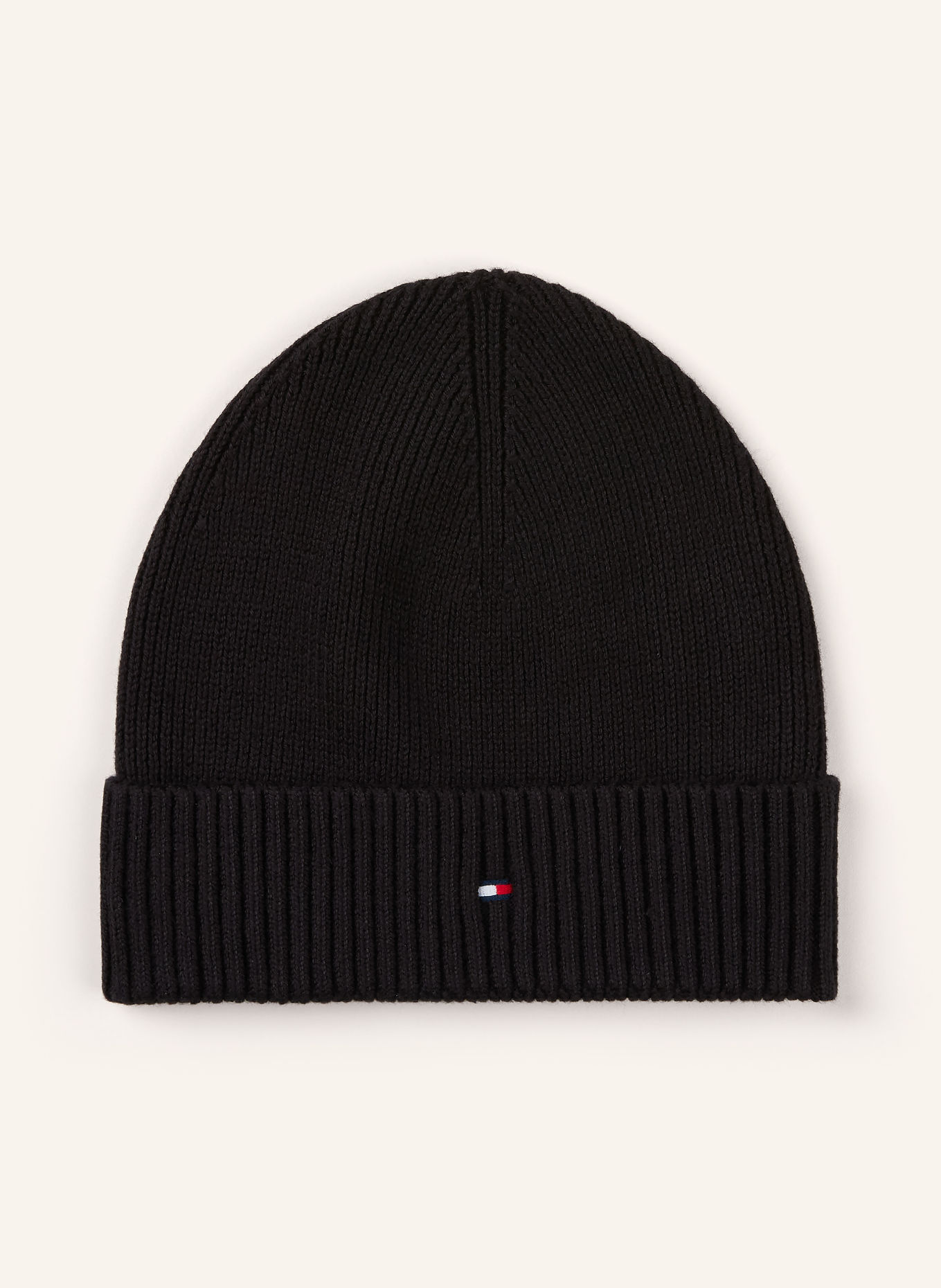TOMMY HILFIGER Set: Scarf and Hat: BLACK