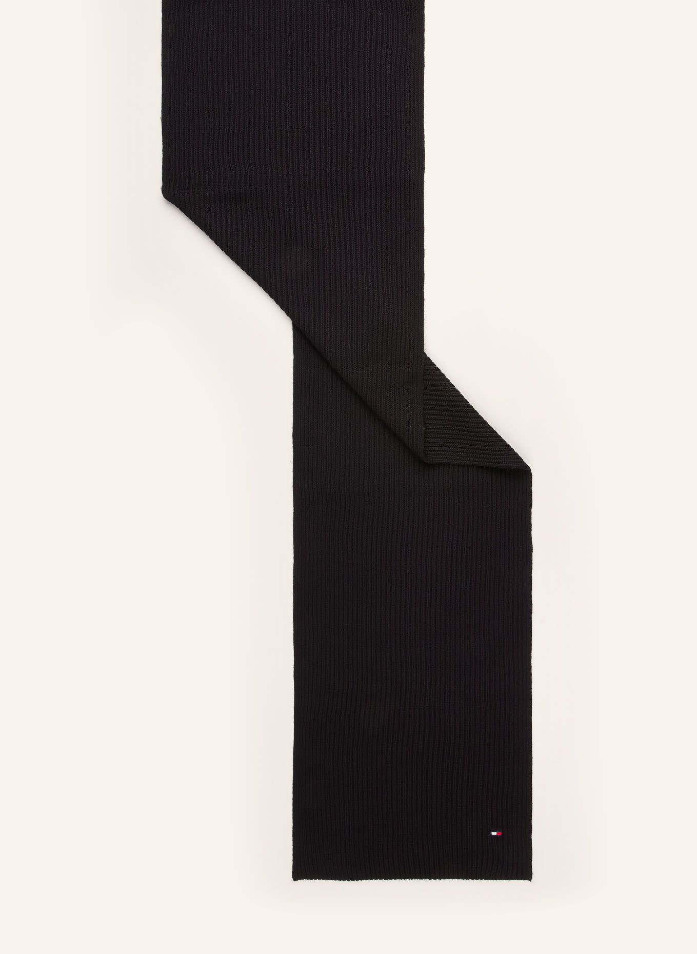 TOMMY HILFIGER Set: Scarf and Hat: BLACK