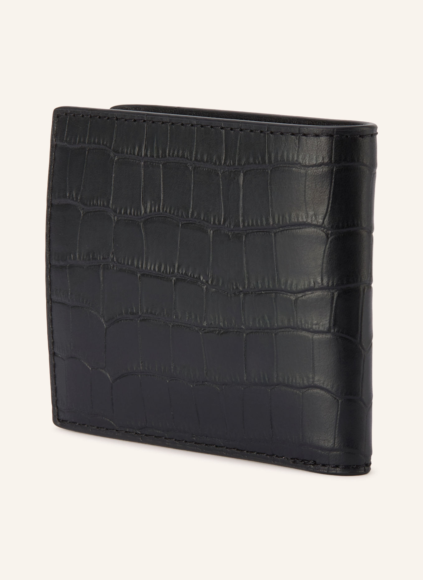 TOMMY HILFIGER Geldbörse: SCHWARZ / GOLD