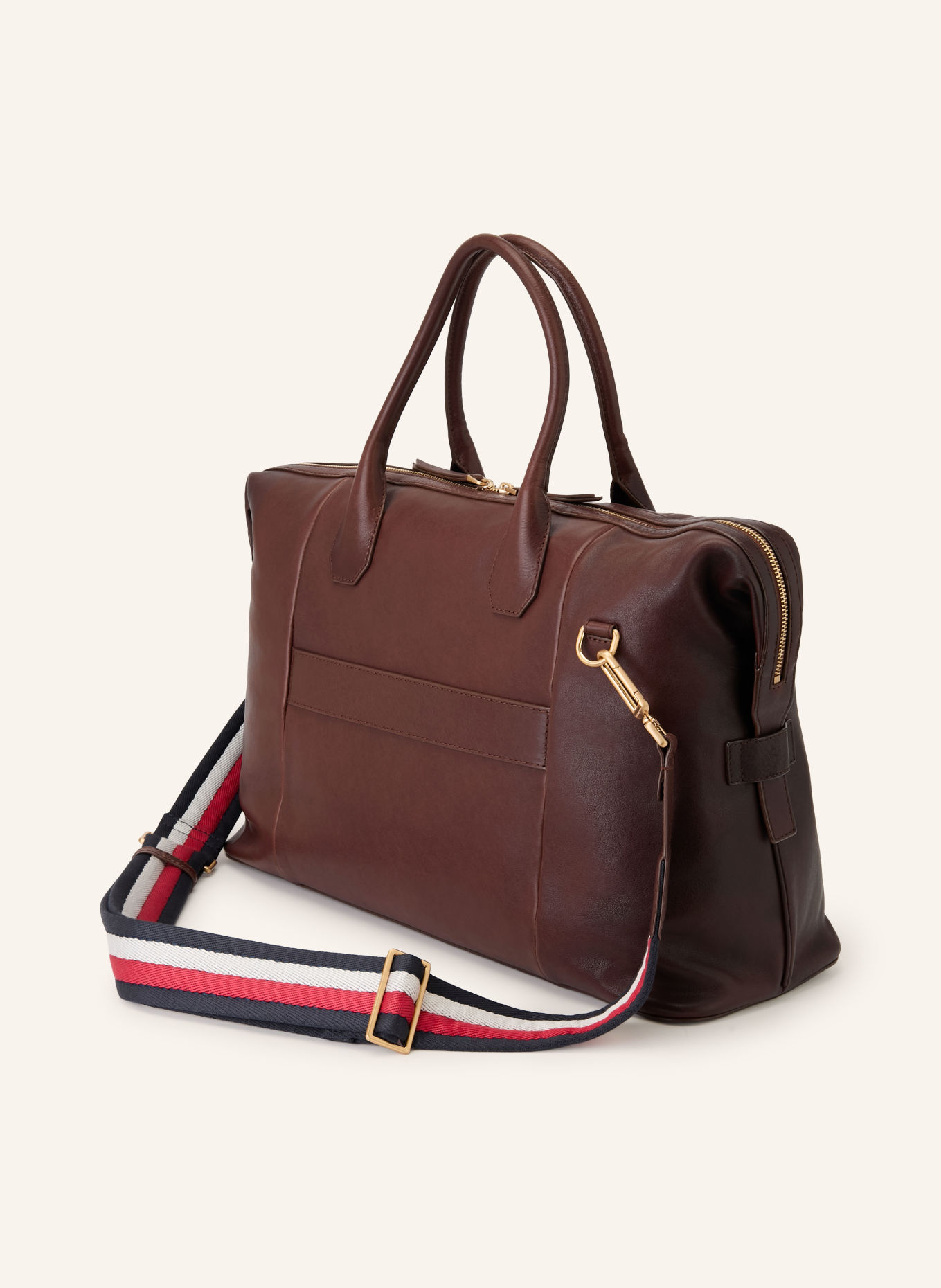 TOMMY HILFIGER Weekender: DARK BROWN / GOLD