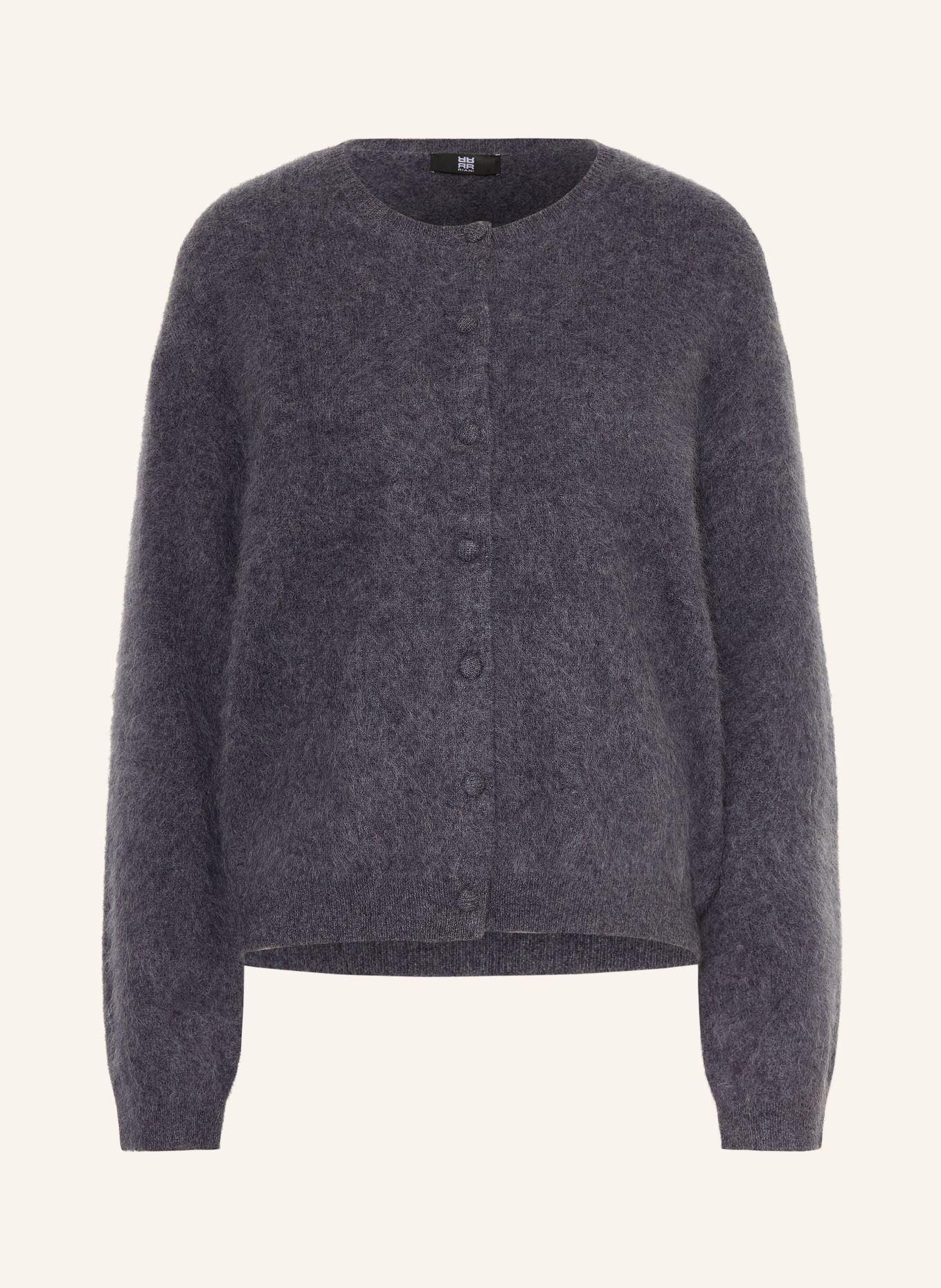 RIANI Cardigan made with merino wool: DARK GRAY