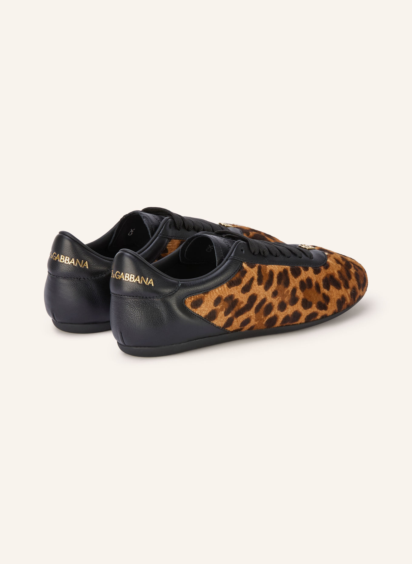 DOLCE & GABBANA Sneakersy BALLET: BRĄZOWY / CAMELOWY / CZARNY