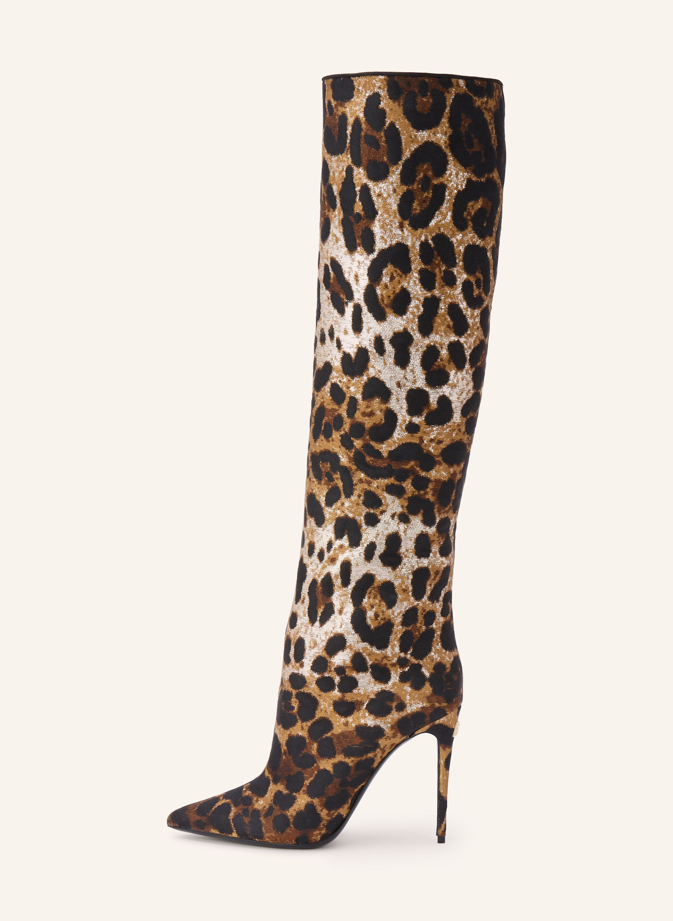 DOLCE & GABBANA Overknee laarzen: ZWART / LICHTBRUIN / BRUIN