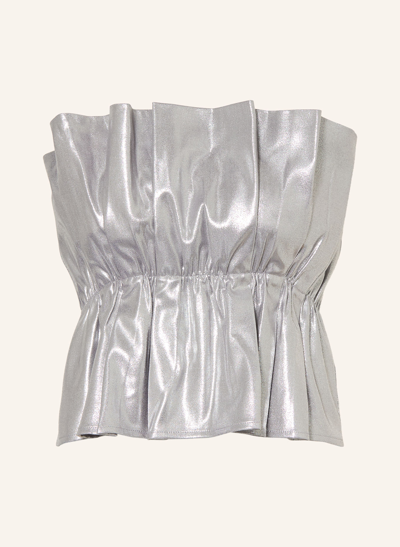 SoSUE Cropped top: STŘÍBRNÁ