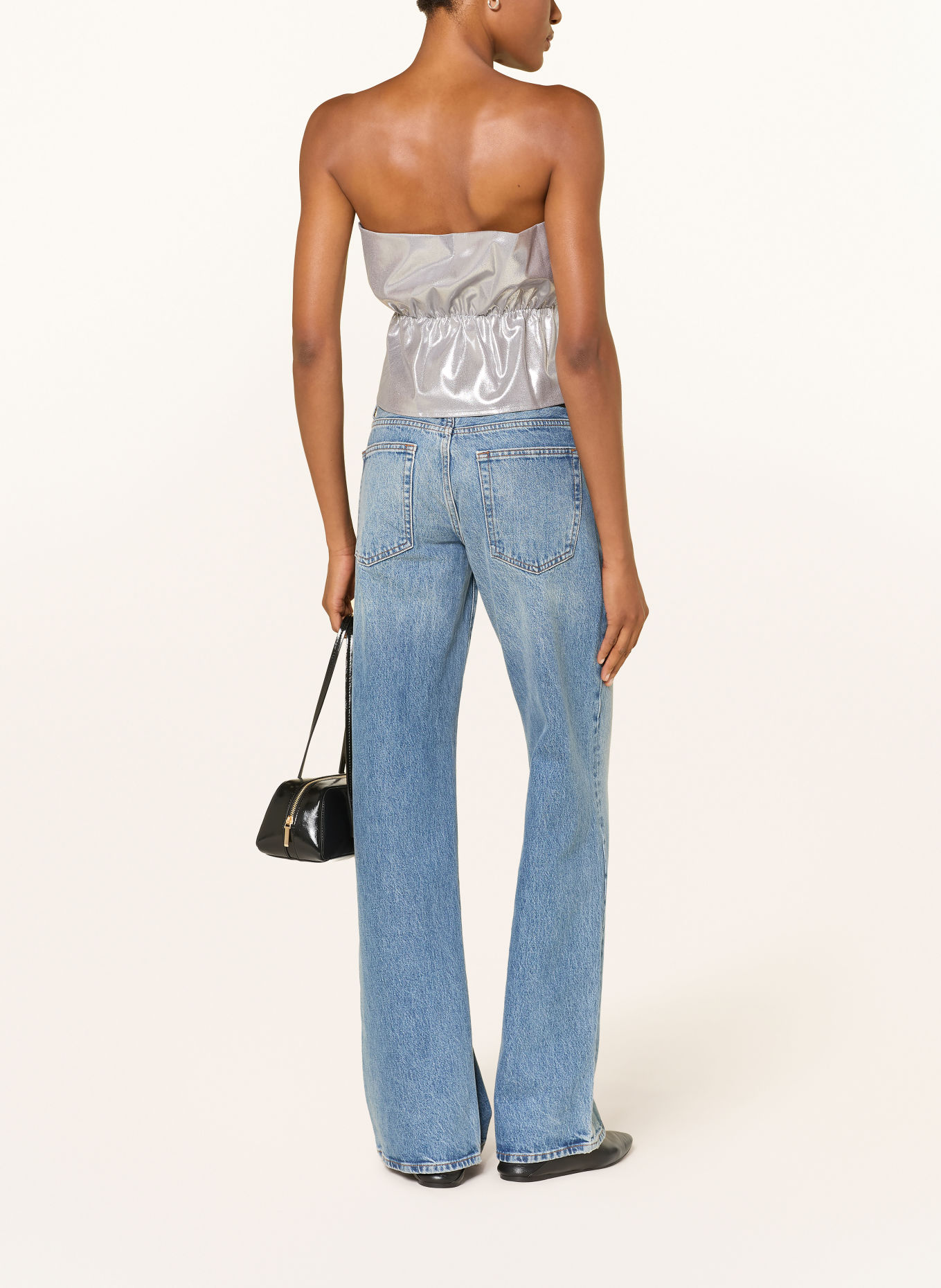 SoSUE Cropped top: STŘÍBRNÁ