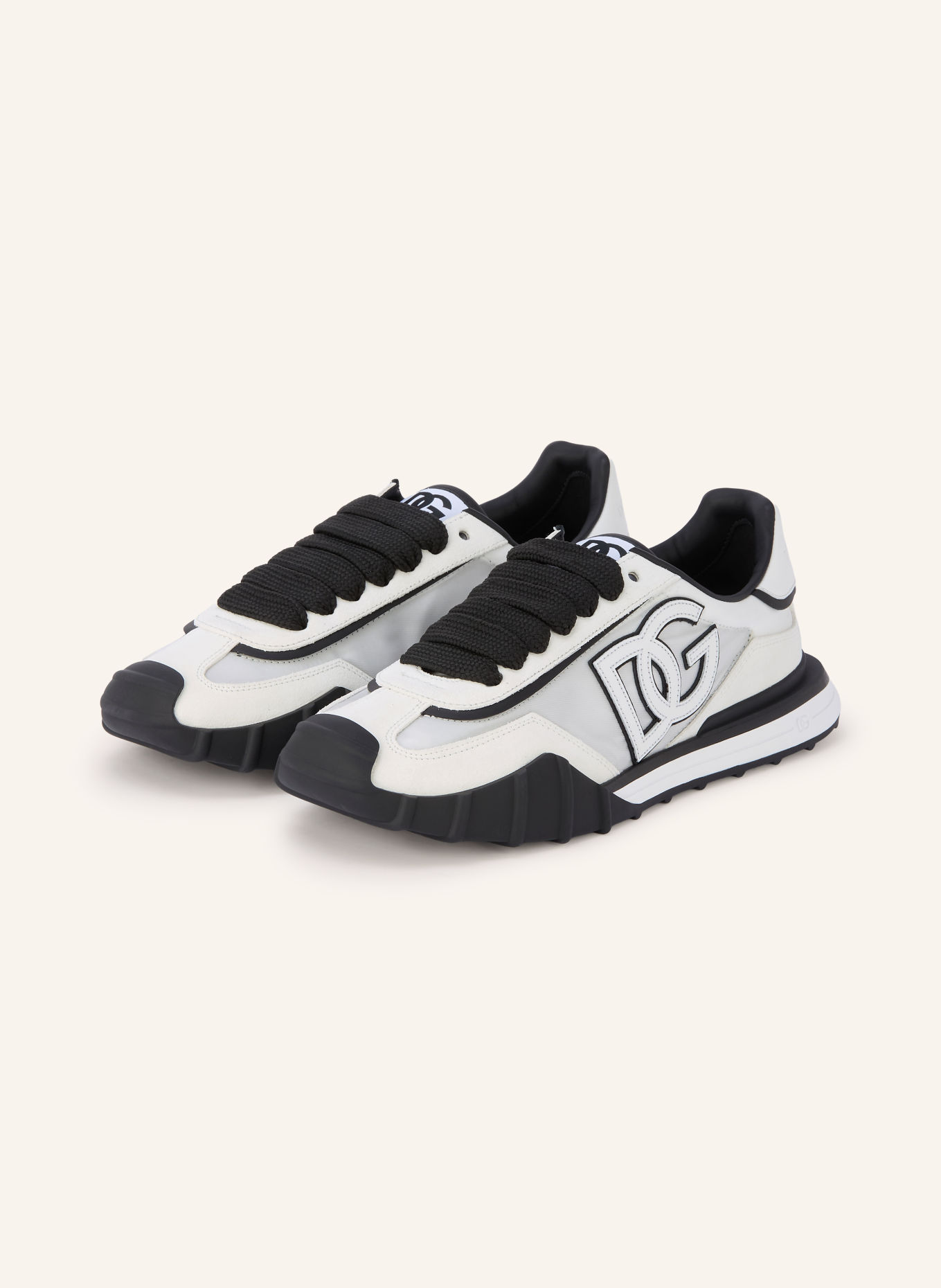 DOLCE & GABBANA Sneakers: WIT / ZWART