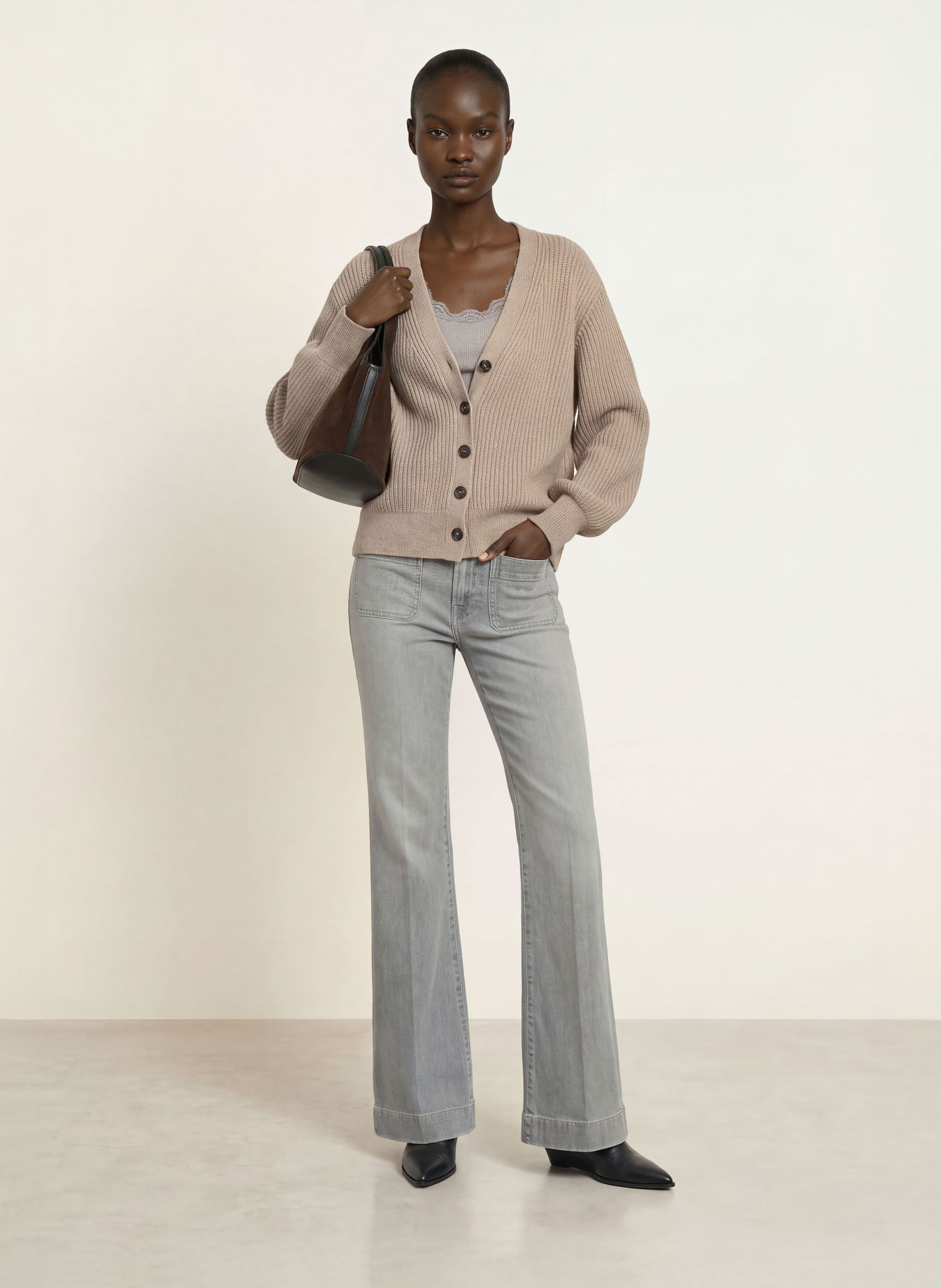SoSUE Strickjacke ANTONIA: BEIGE