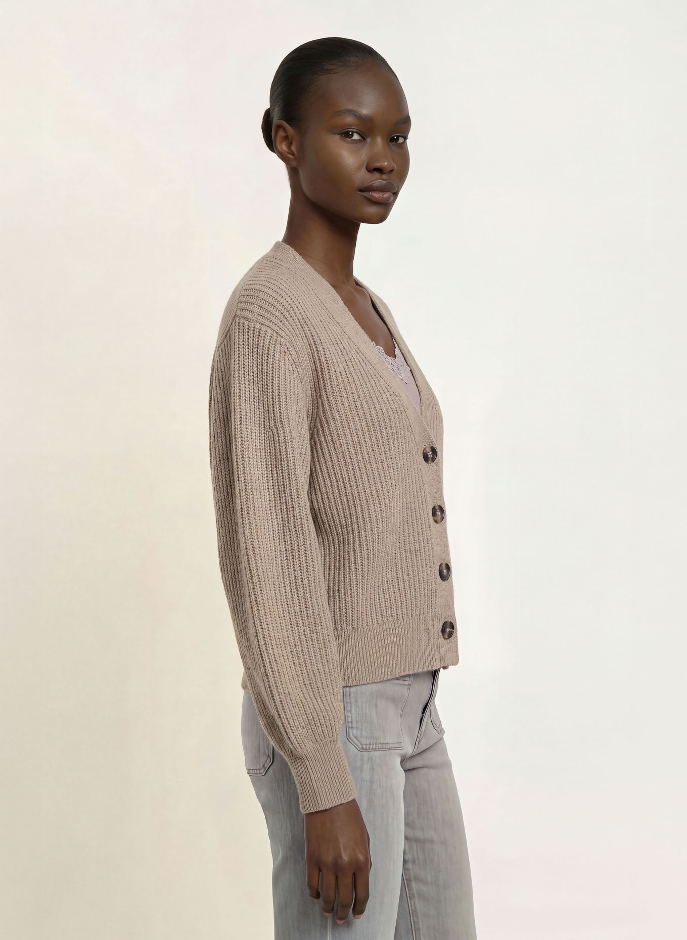 SoSUE Strickjacke ANTONIA: BEIGE