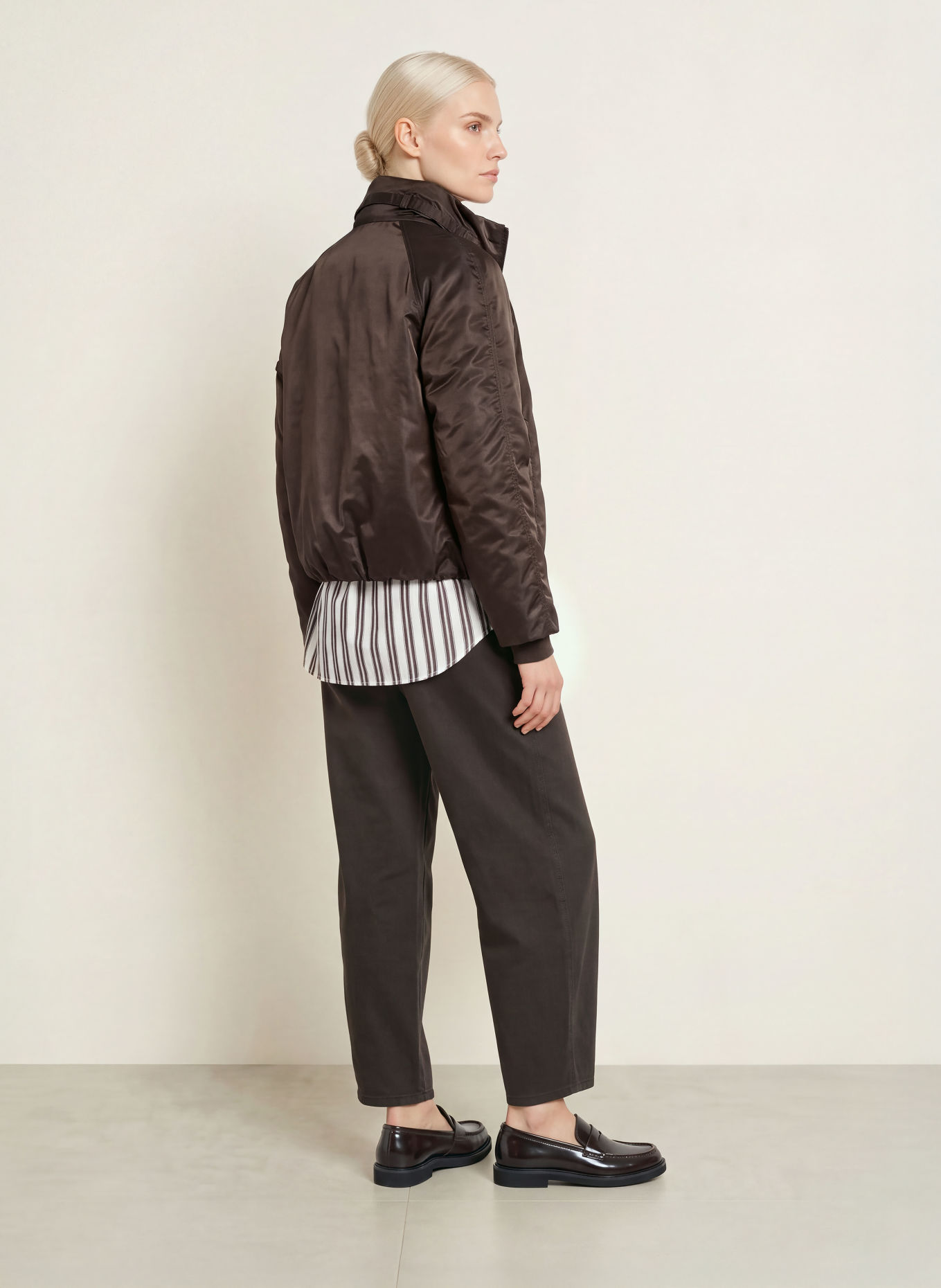 FRIEDA & FREDDIES GEZA Bomber jacket: DARK BROWN
