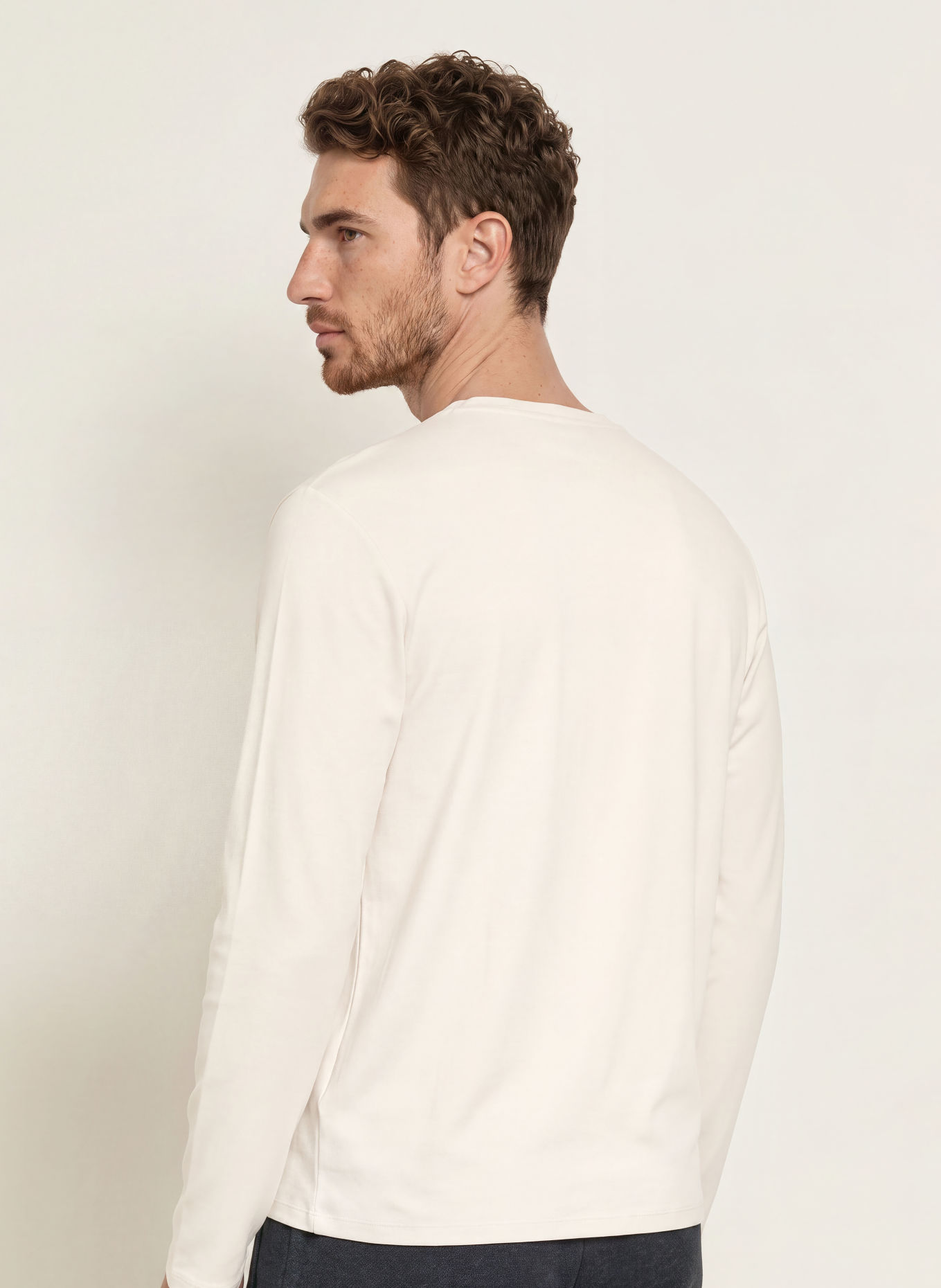 BOGNER T-shirt met lange mouwen ARVID: ECRU