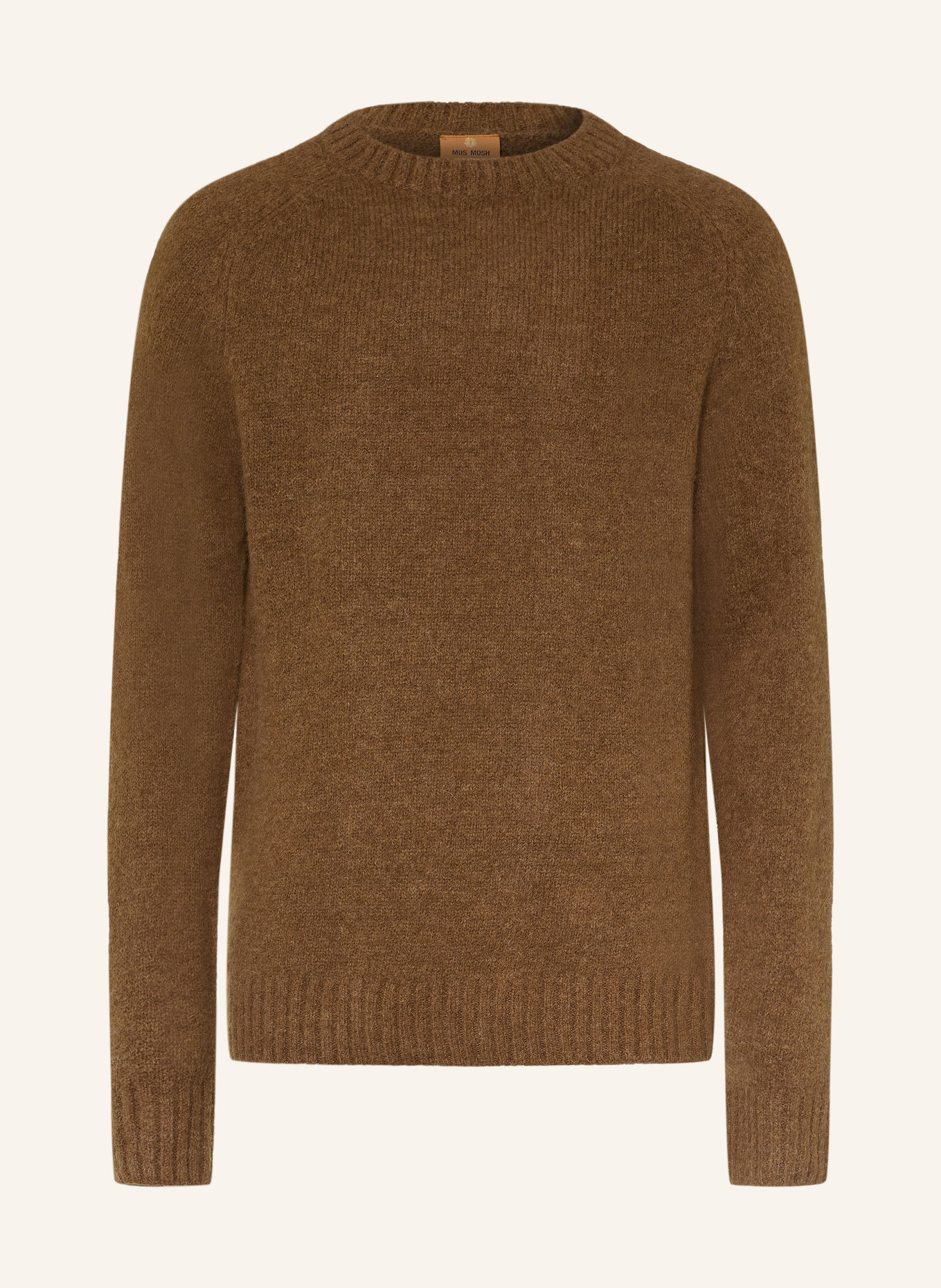 MOS MOSH Gallery Trui MMGCARLOS met alpaca: BRUIN