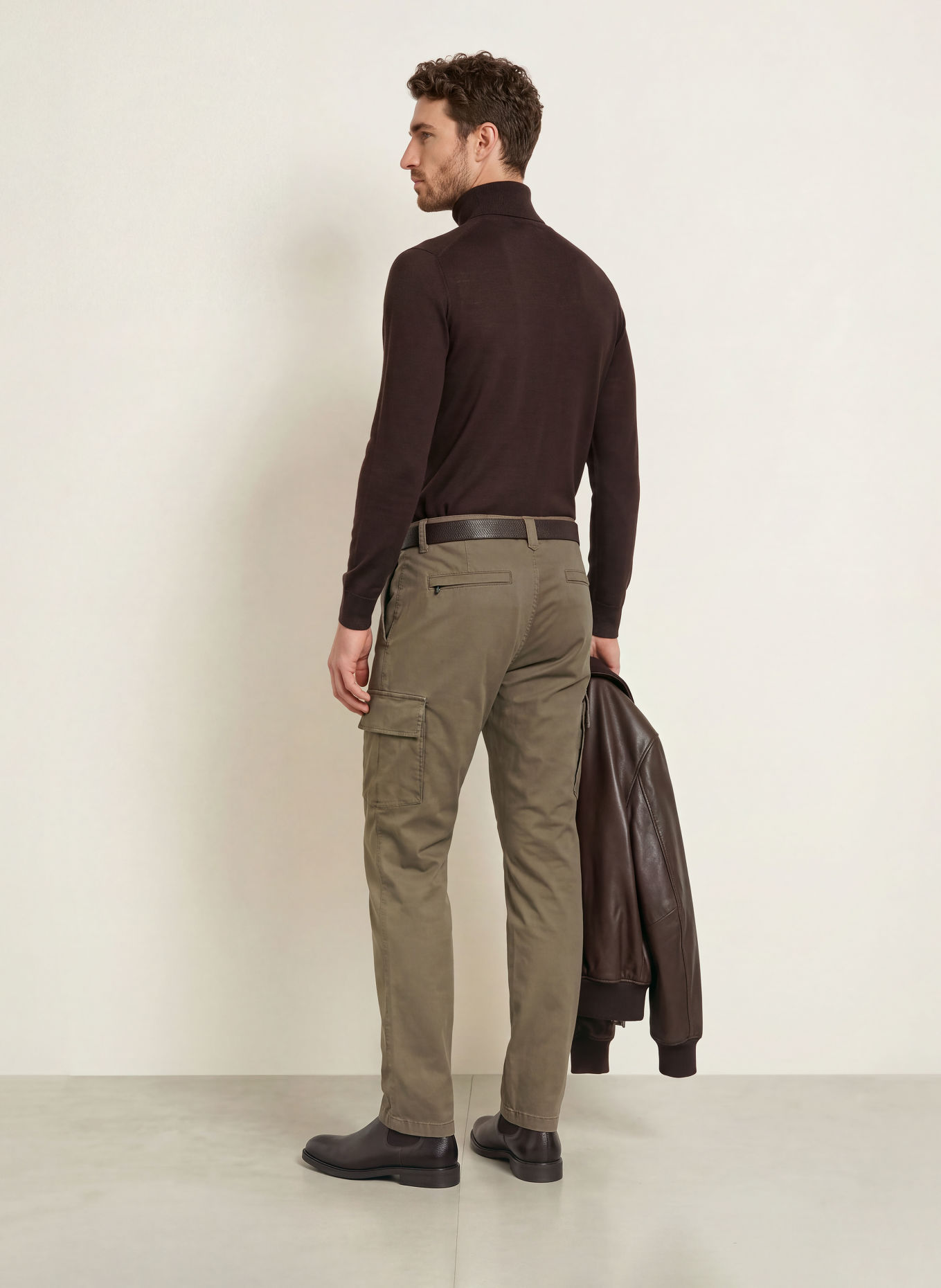 BOGNER BRUNO-G2 Extra Slim Fit Cargo Pants: BROWN