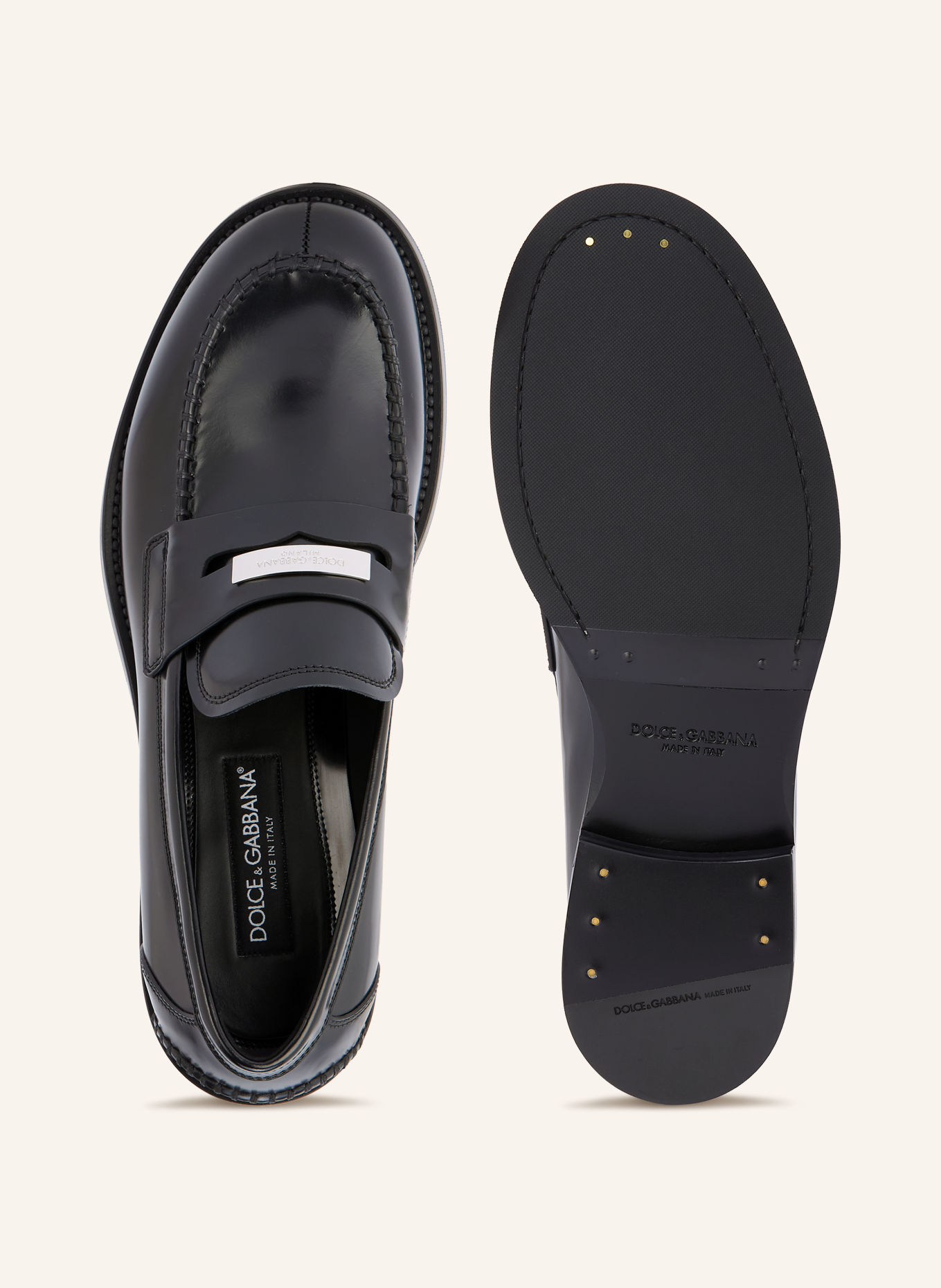 DOLCE & GABBANA Loafer: SCHWARZ