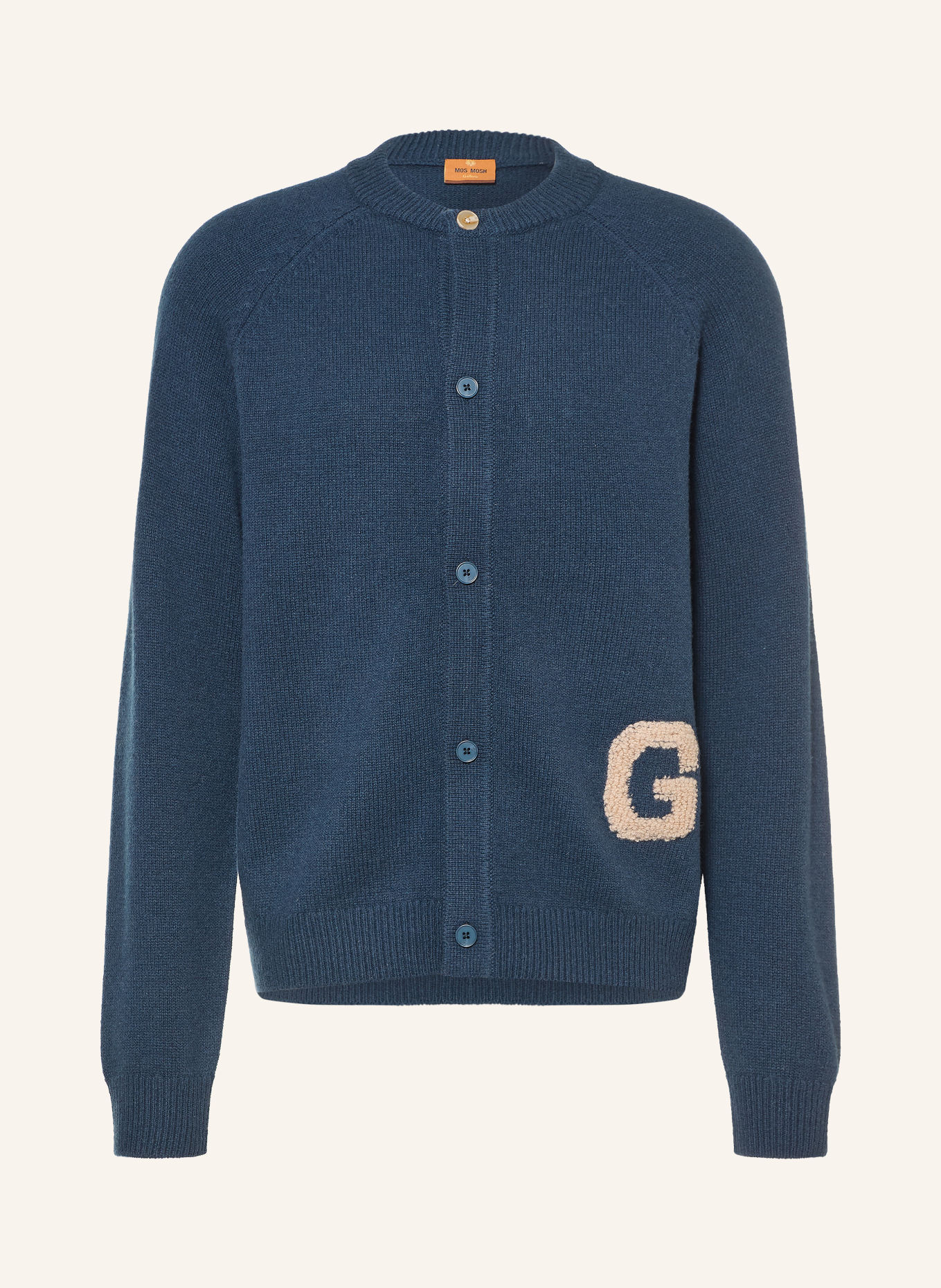 MOS MOSH Gallery Vest MMGRICE: DONKERBLAUW / BEIGE