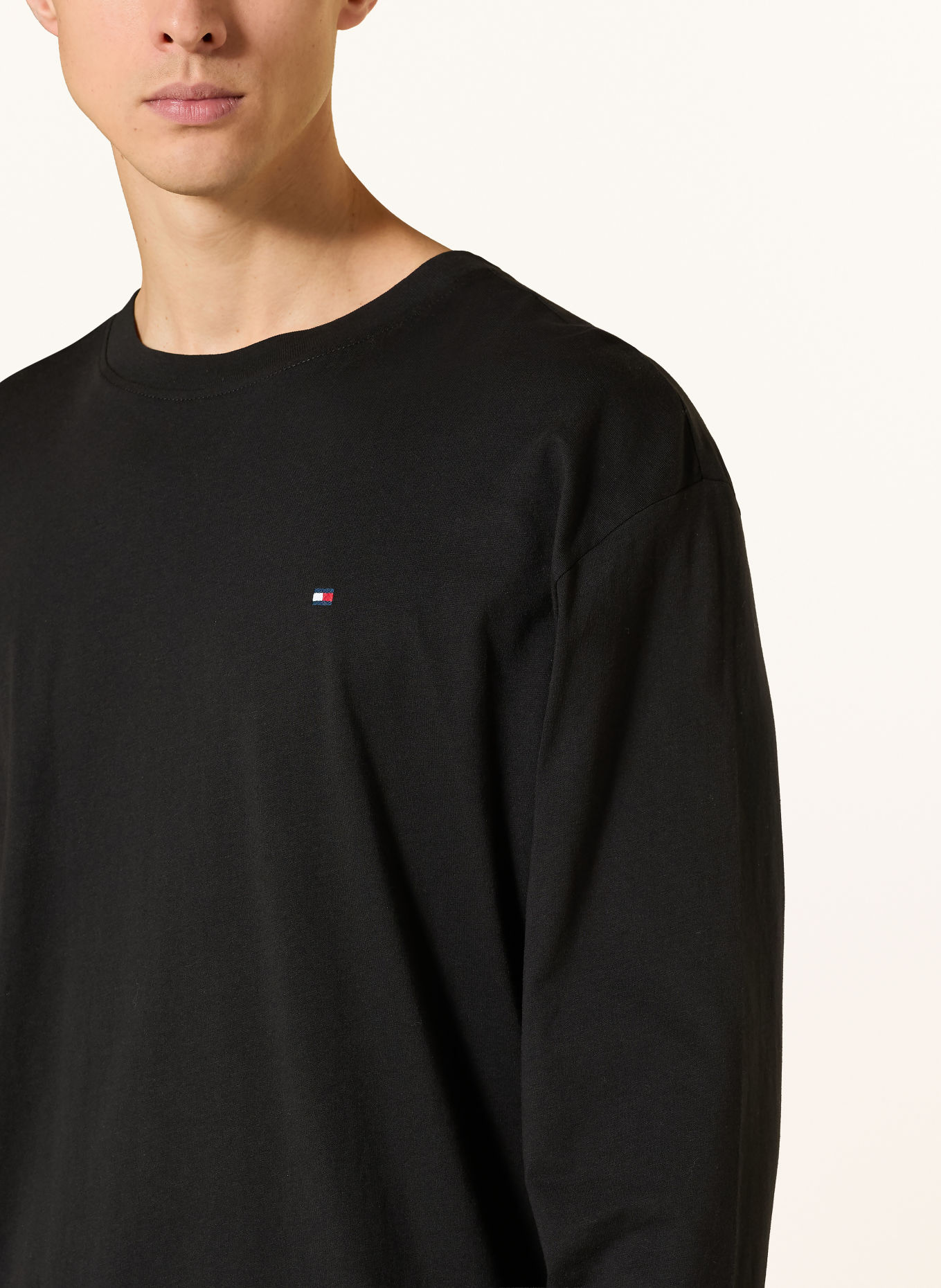 TOMMY HILFIGER Pijama: NEGRU / ROȘU / ALB
