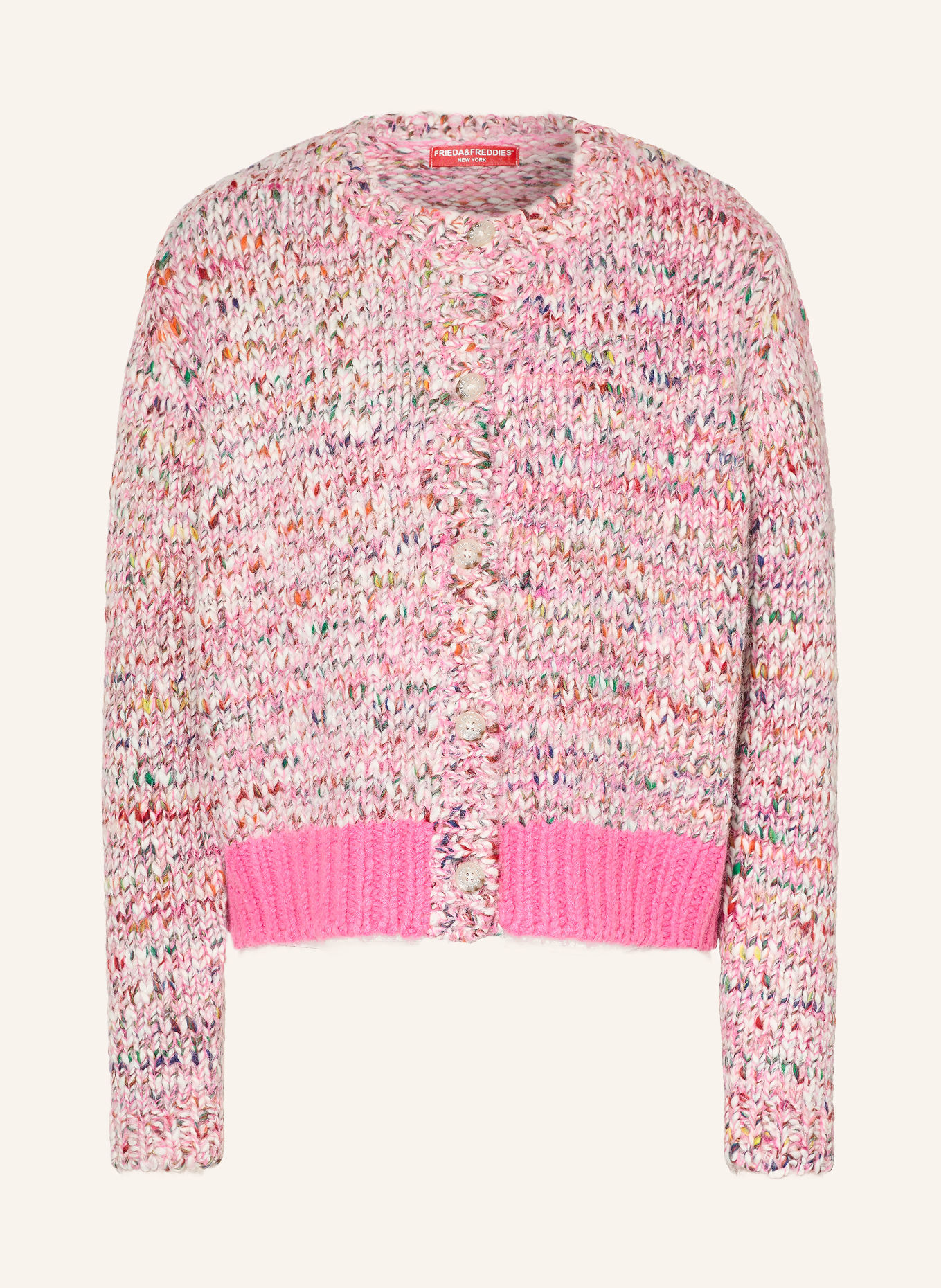 FRIEDA & FREDDIES Vest: ROZE / GEEL / GROEN