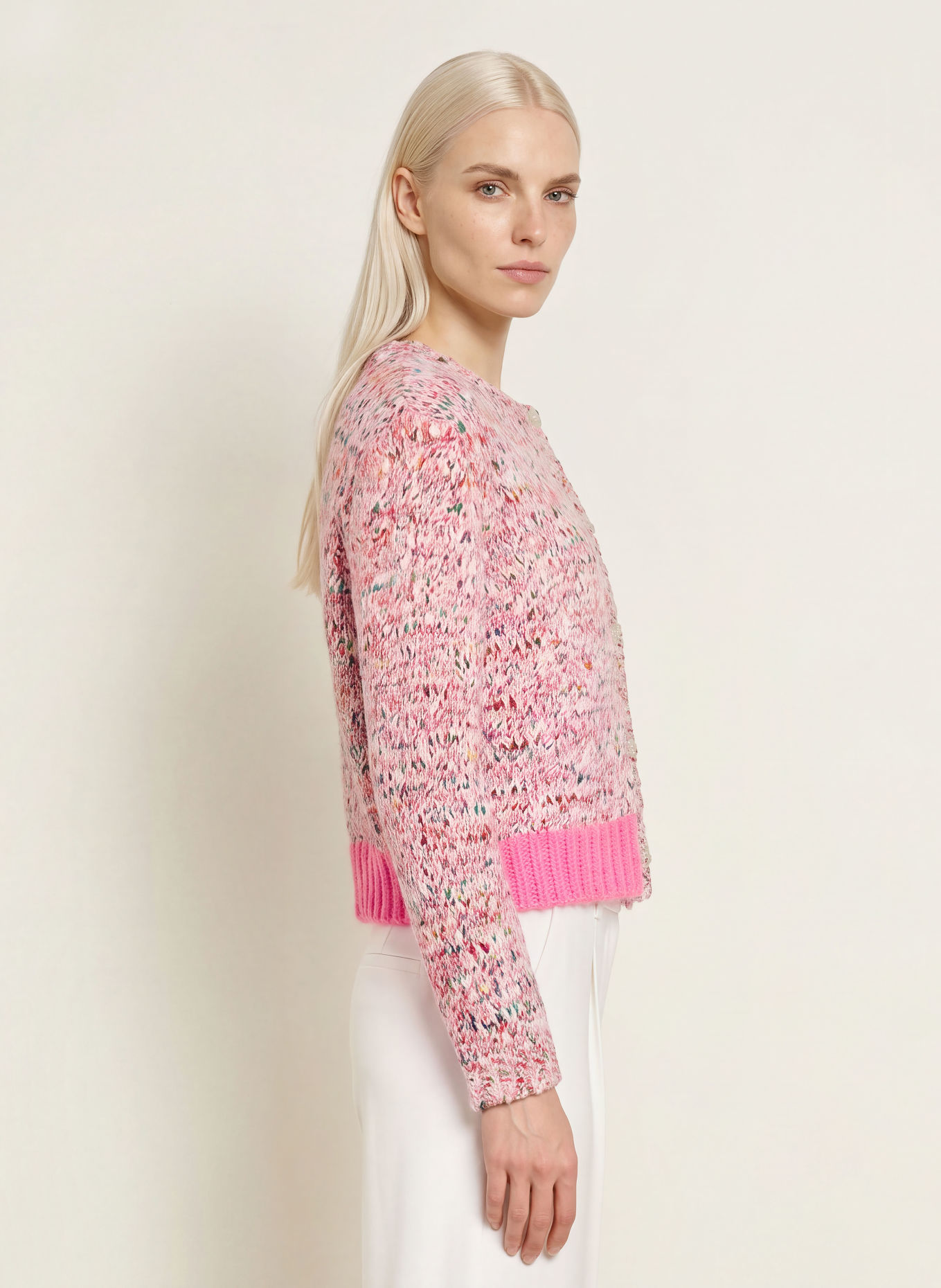 FRIEDA & FREDDIES Vest: ROZE / GEEL / GROEN