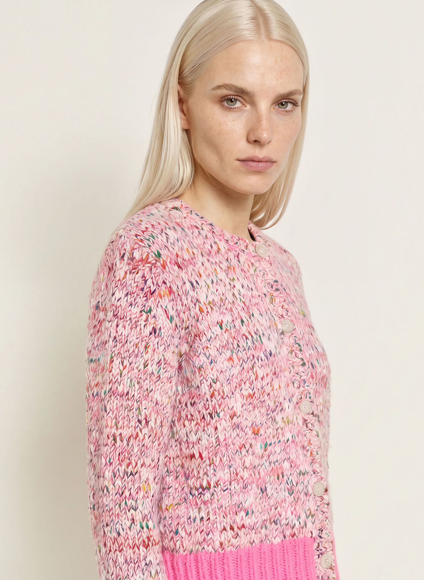 FRIEDA & FREDDIES Vest: ROZE / GEEL / GROEN