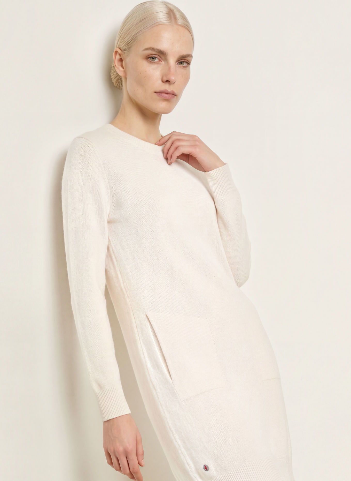 FRIEDA & FREDDIES Strickkleid: CREME