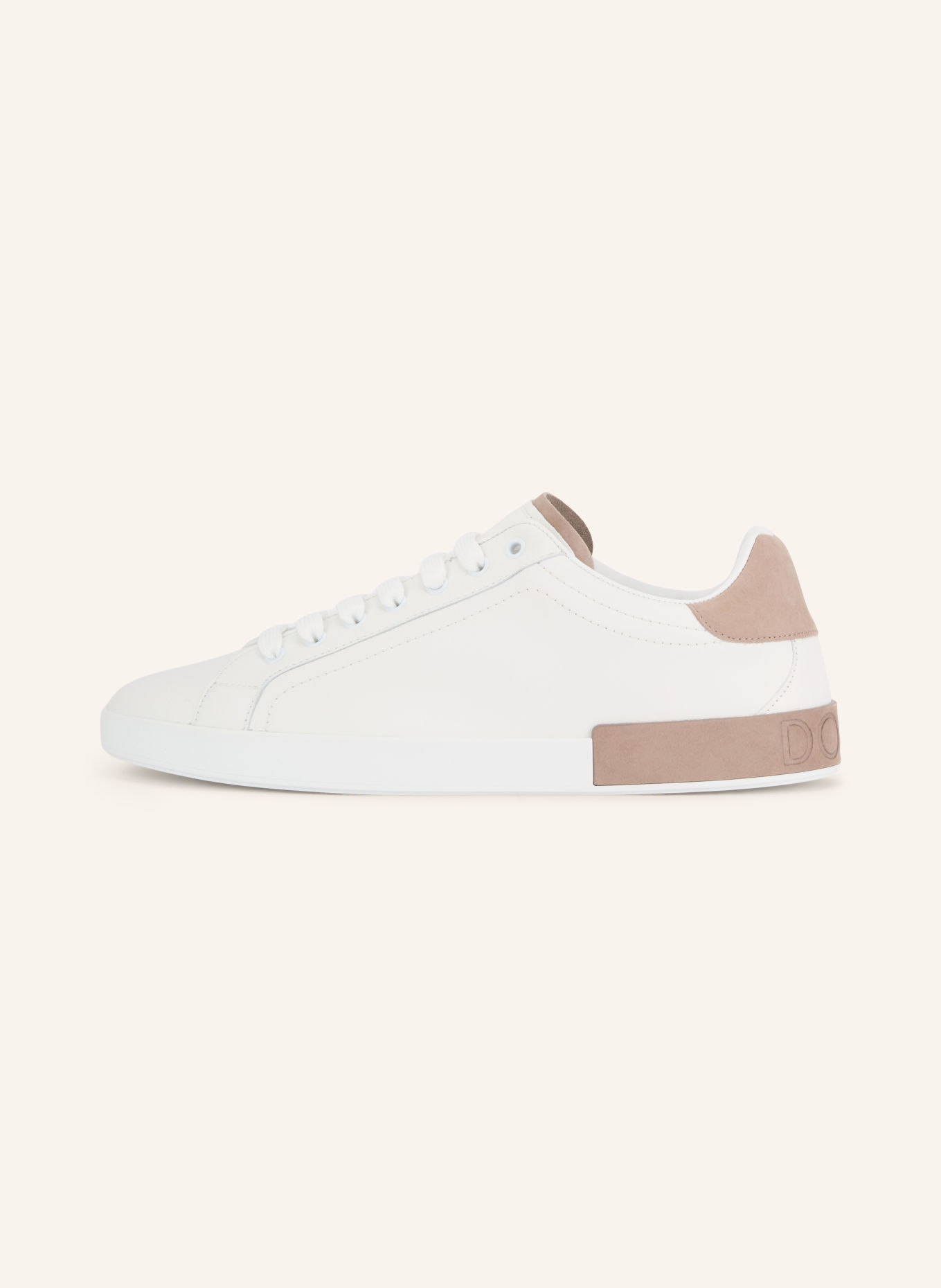 DOLCE & GABBANA Sneakers: HVID / TAUPE