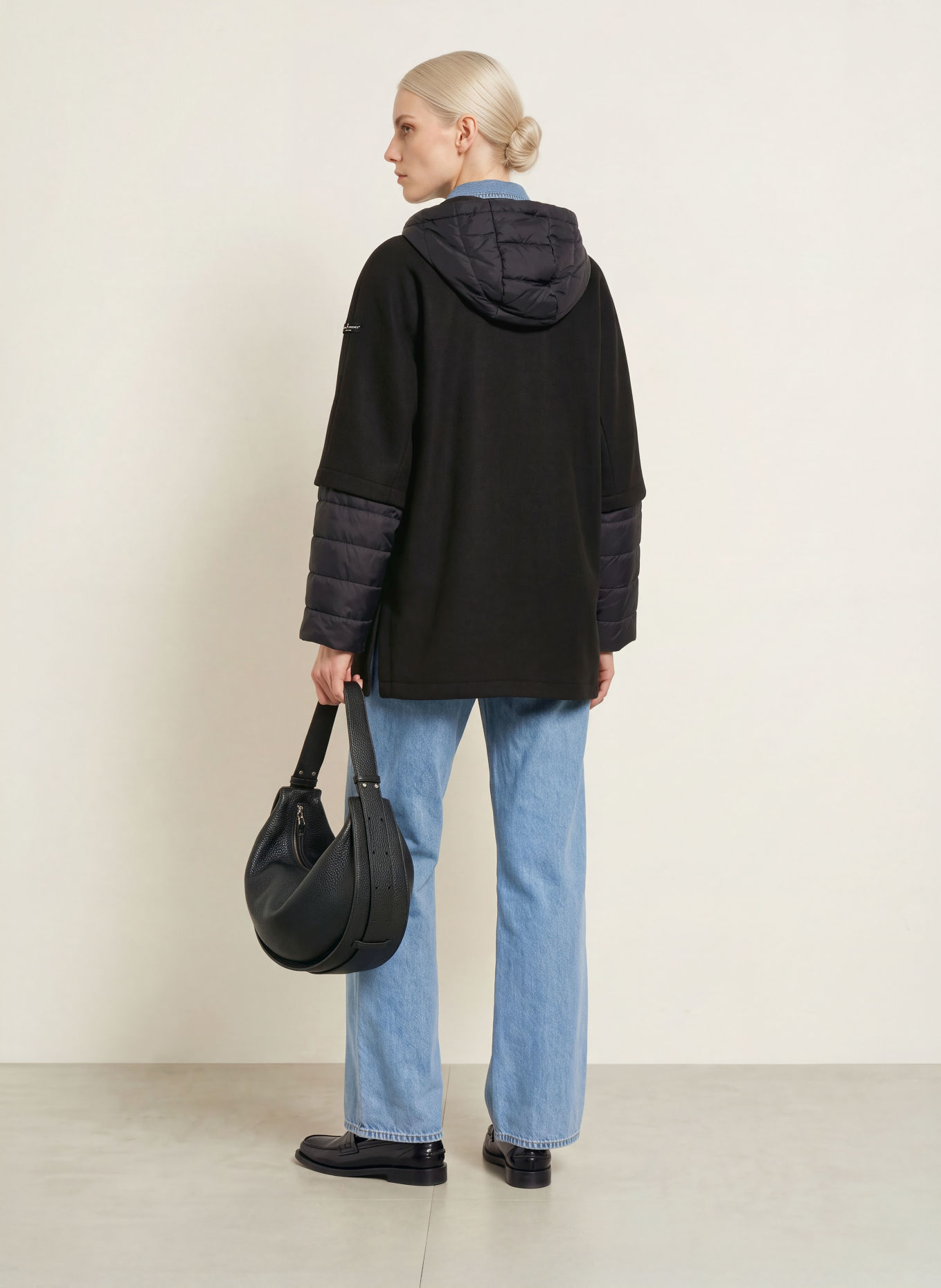 FRIEDA & FREDDIES Veste BELINDA en mélange de matières: NOIR
