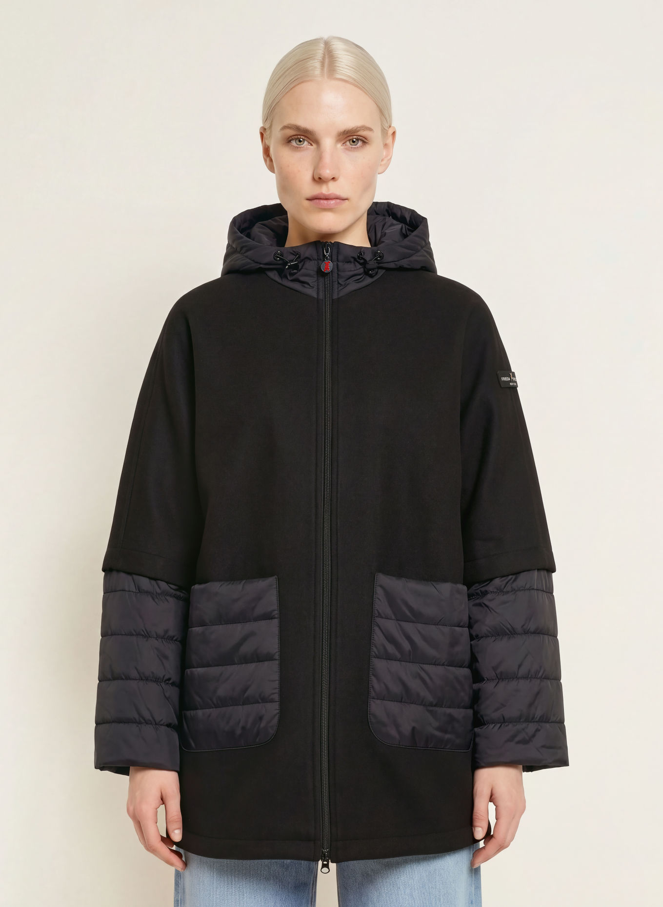 FRIEDA & FREDDIES Veste BELINDA en mélange de matières: NOIR