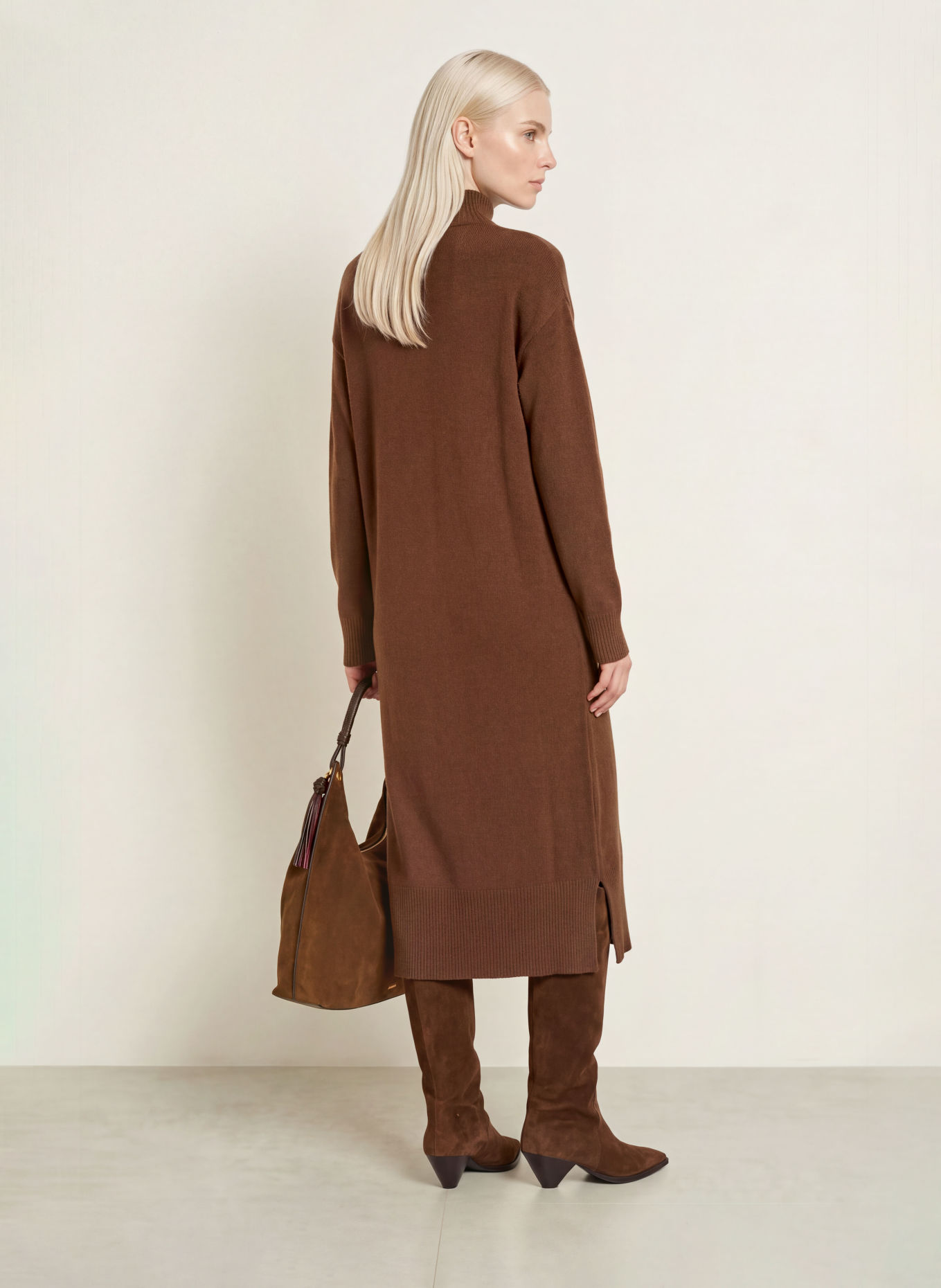 FRIEDA & FREDDIES Strickkleid: BRAUN
